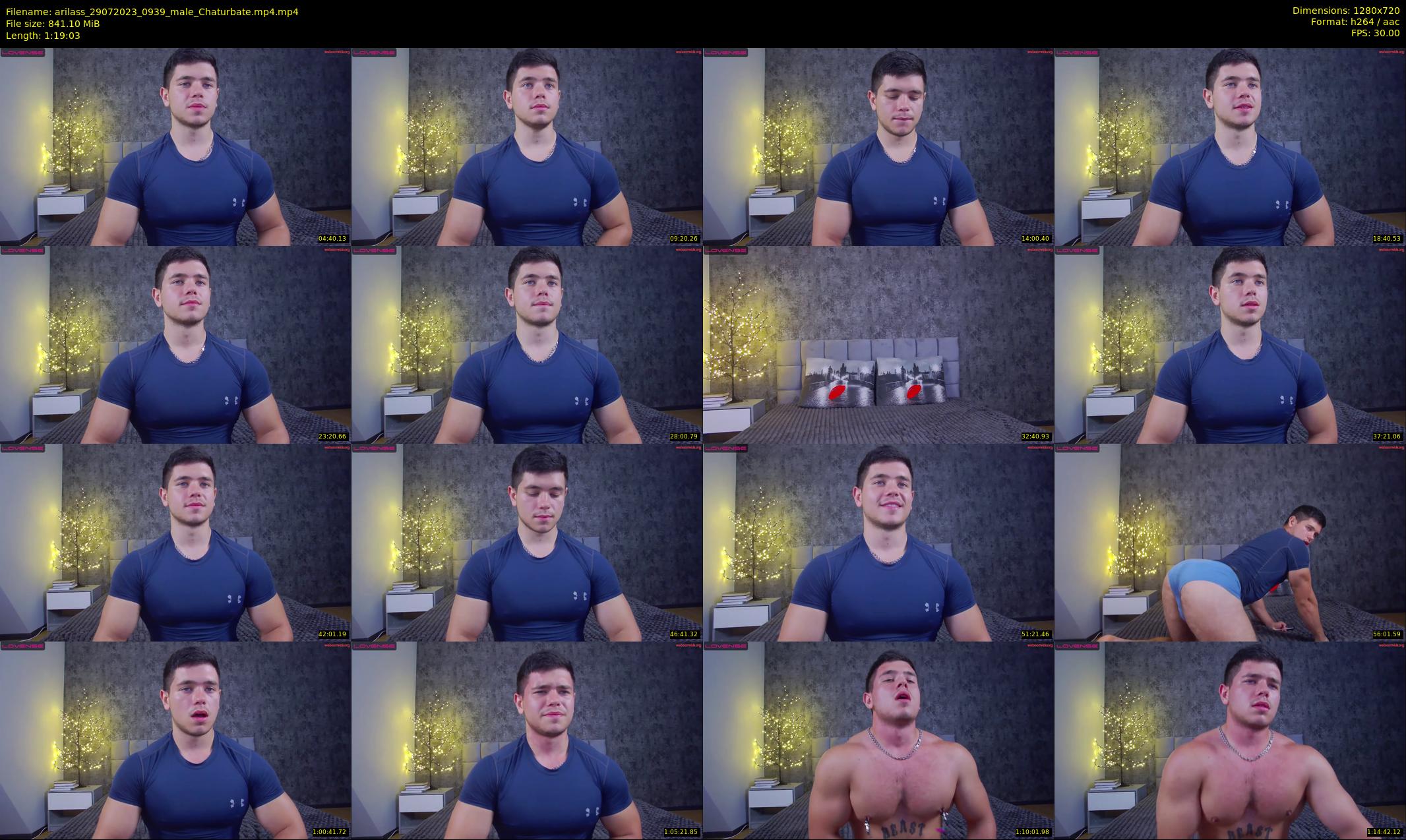 arilass — 80 minute Chaturbate male cam show recording, 720p, Jul 29, 2023