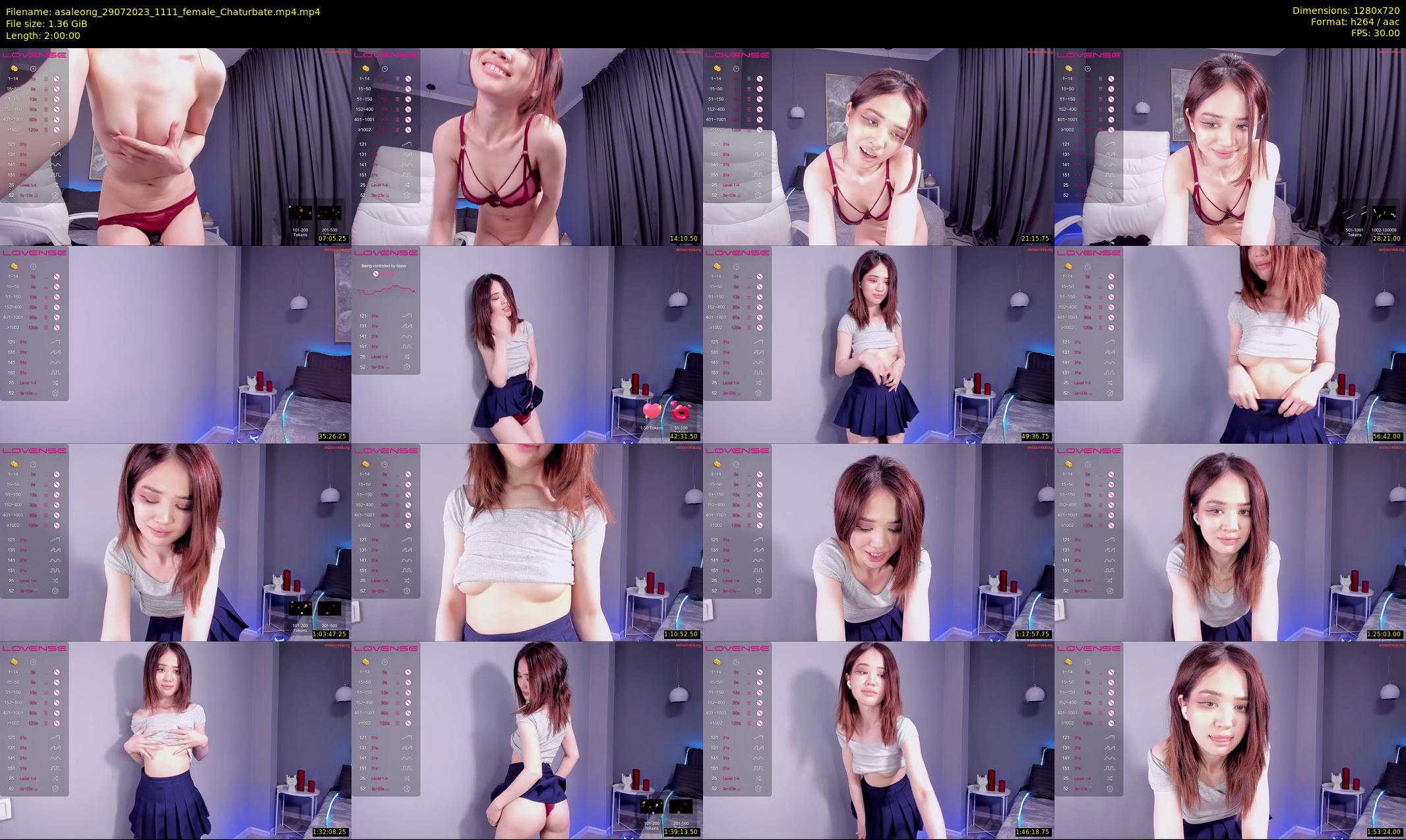 asaleong — 120 minute Chaturbate female cam show recording, 720p, Jul 29, 2023