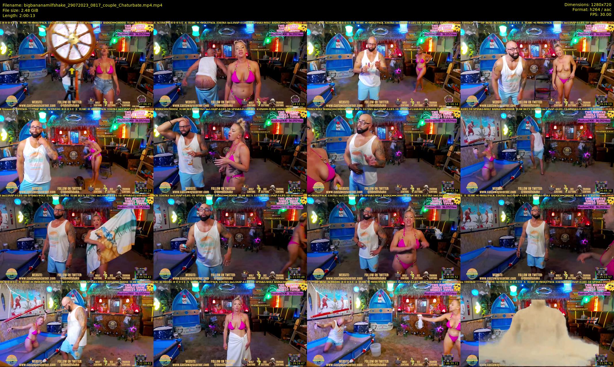 bigbananamilfshake — 121 minute Chaturbate couple cam show recording, 720p, Jul 29, 2023