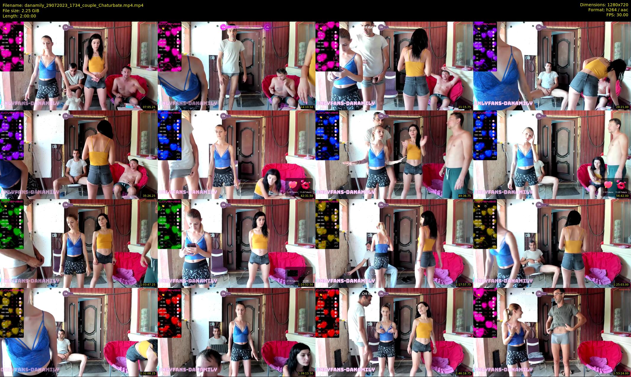 danamily — 120 minute Chaturbate female cam show recording, 720p, Jul 29, 2023
