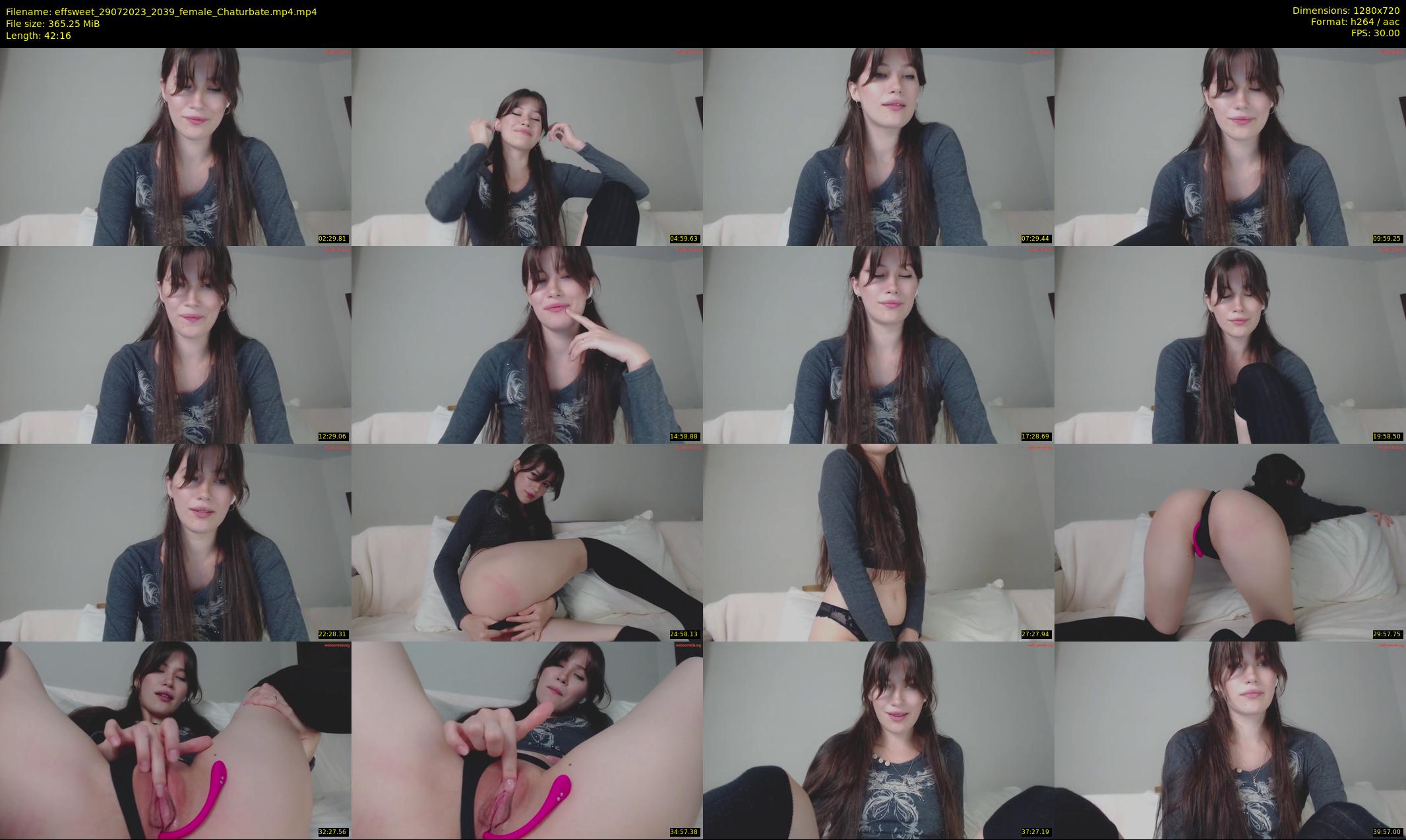 effsweet — 43 minute Chaturbate female cam show recording, 720p, Jul 29, 2023