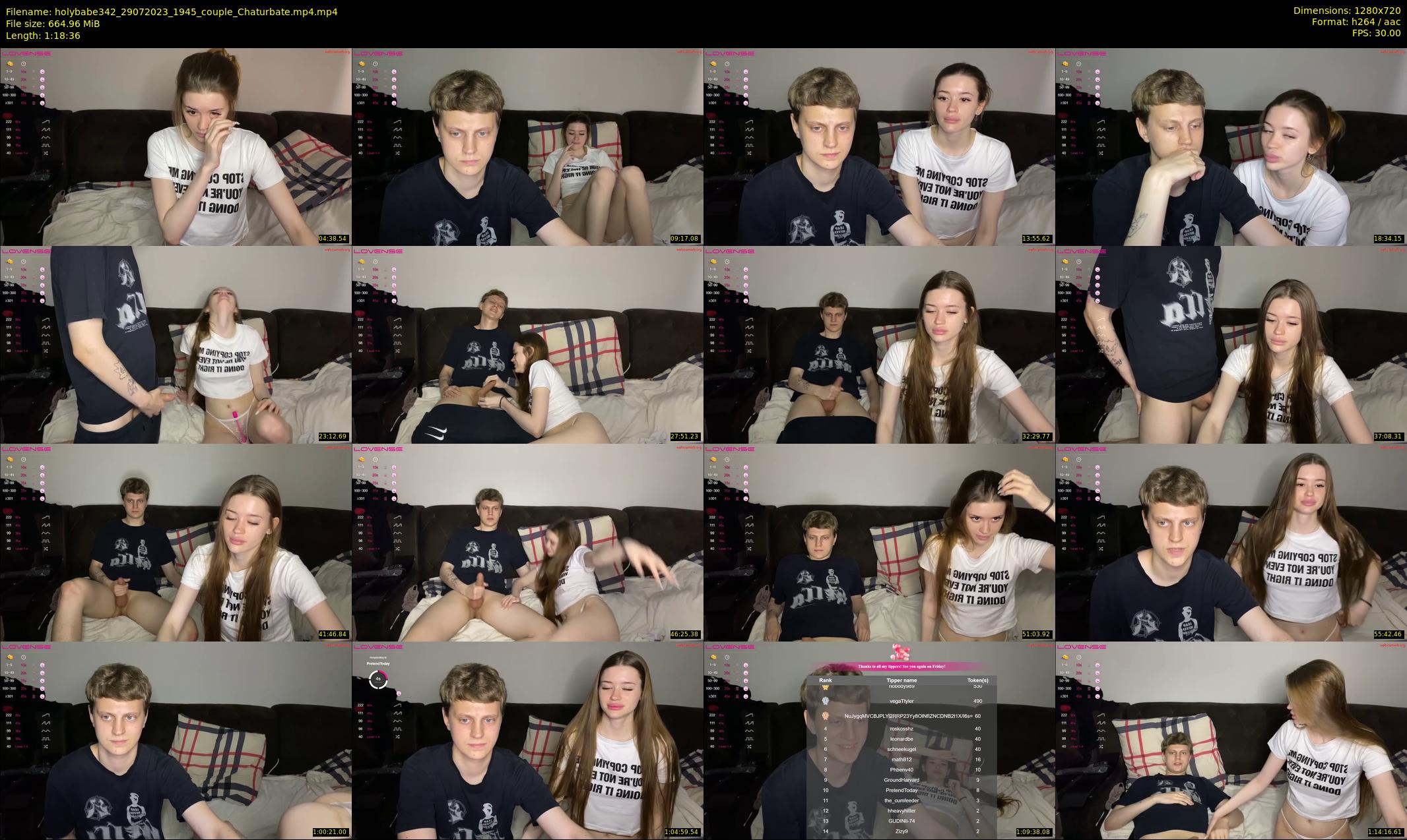 holybabe342 — 79 minute Chaturbate couple cam show recording, 720p, Jul 29, 2023