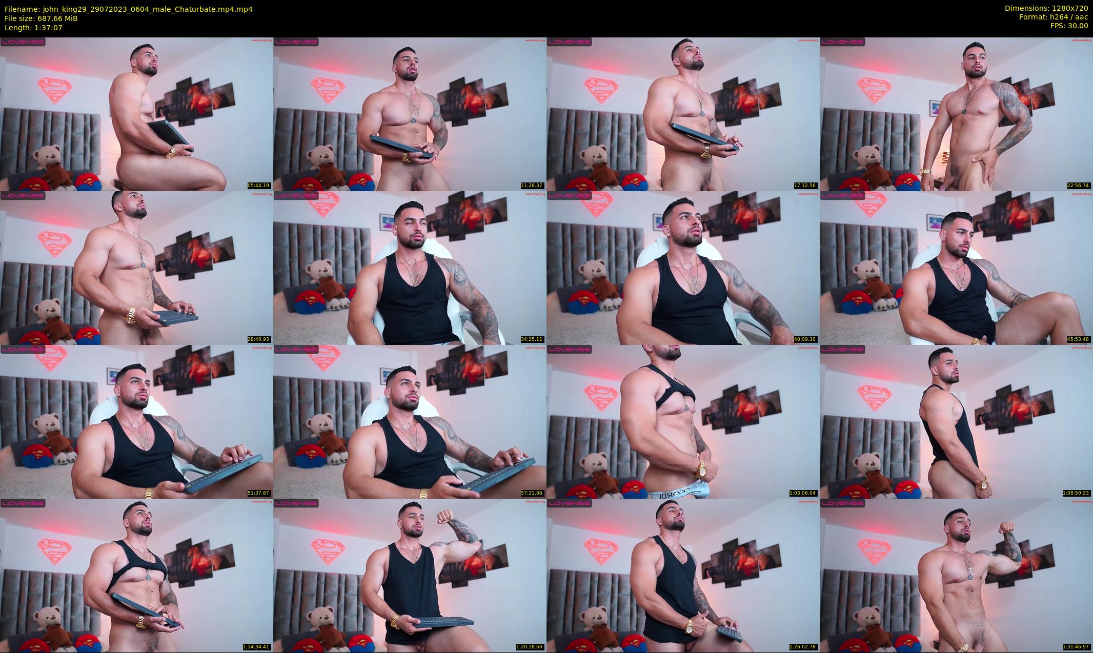 john_king29 — 98 minute Chaturbate male cam show recording, 720p, Jul 29, 2023