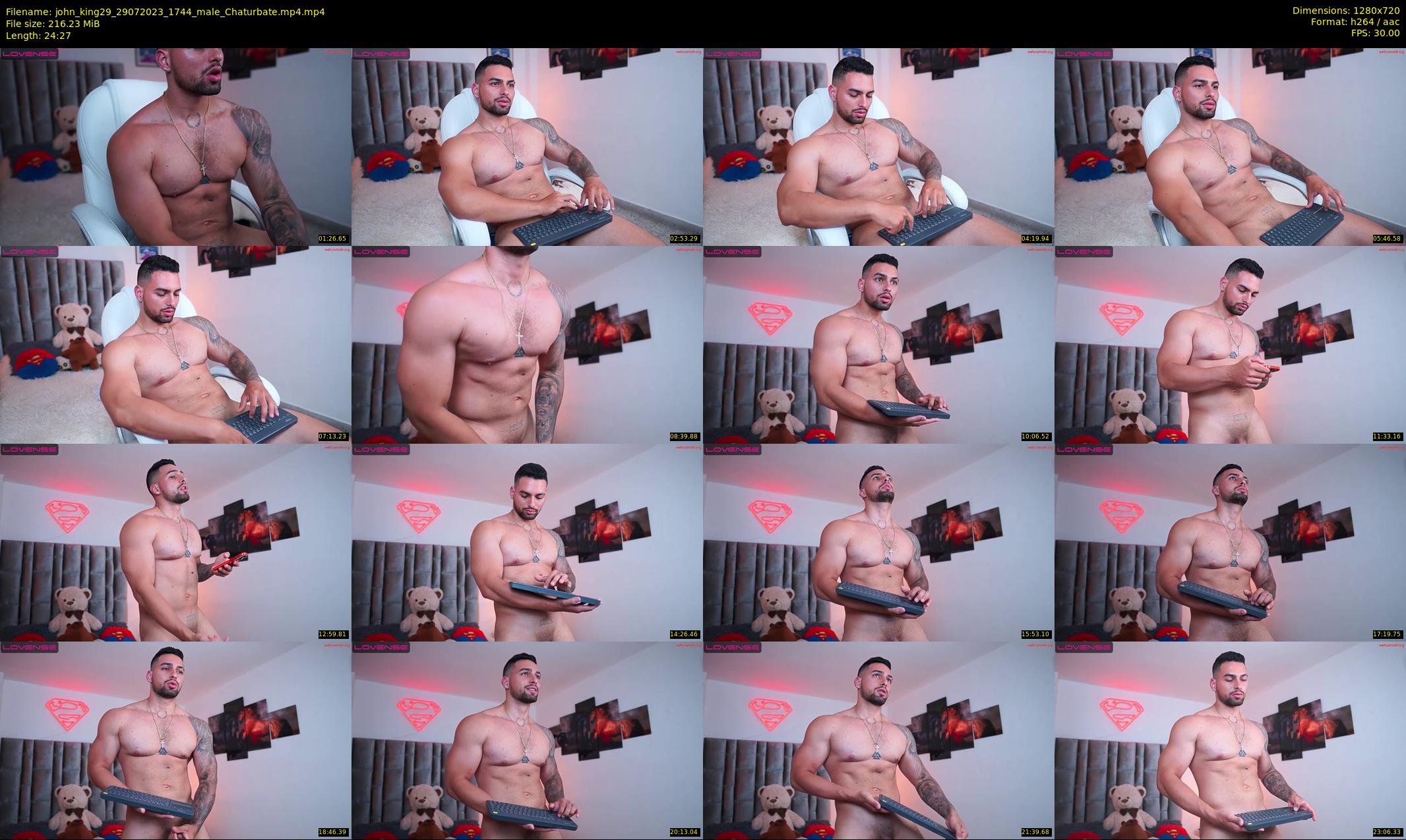 john_king29 — 25 minute Chaturbate male cam show recording, 720p, Jul 29, 2023