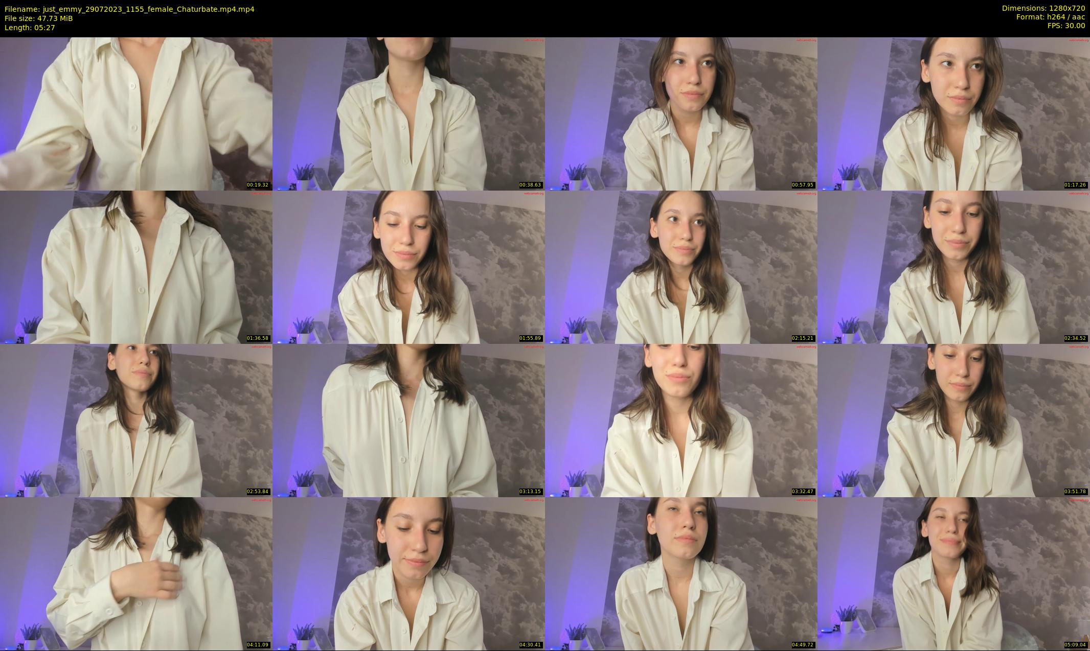 just_emmy — 6 minute Chaturbate female cam show recording, 720p, Jul 29, 2023