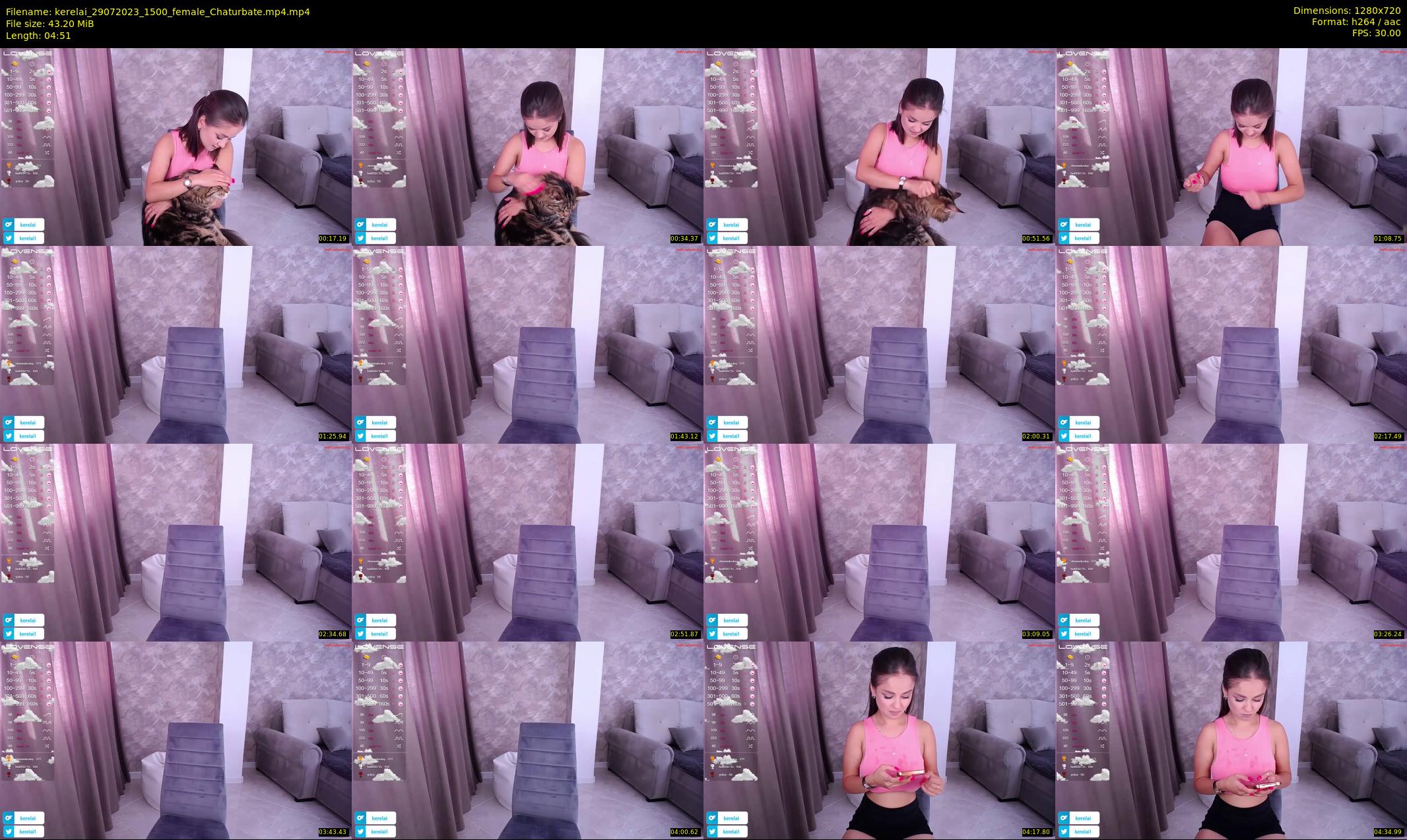 kerelai — 5 minute Chaturbate female cam show recording, 720p, Jul 29, 2023