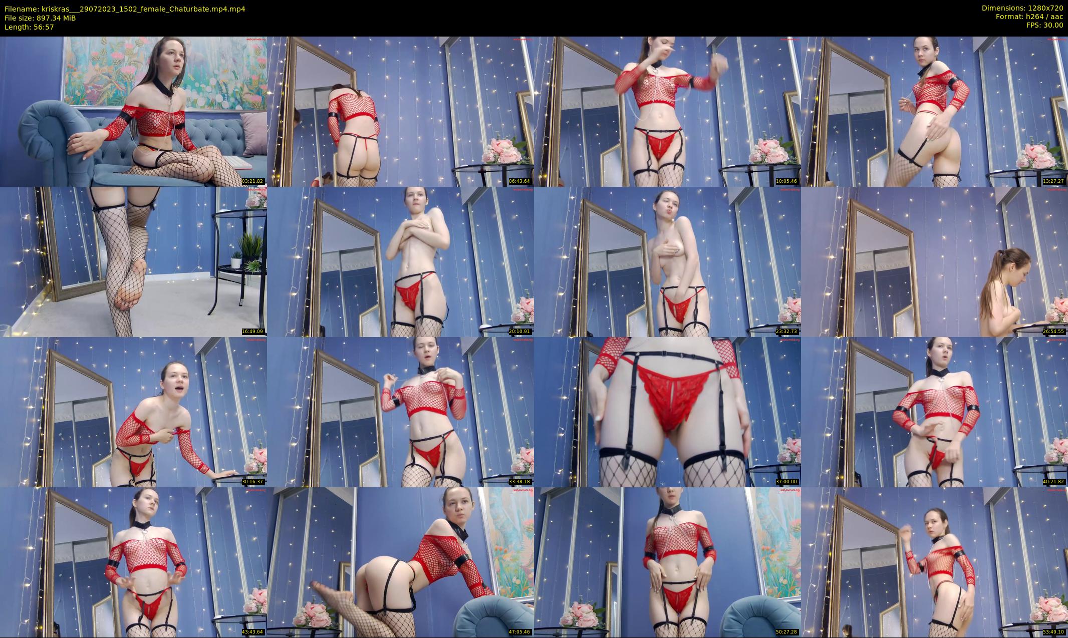 kriskras__ — 57 minute Chaturbate female cam show recording, 720p, Jul 29, 2023