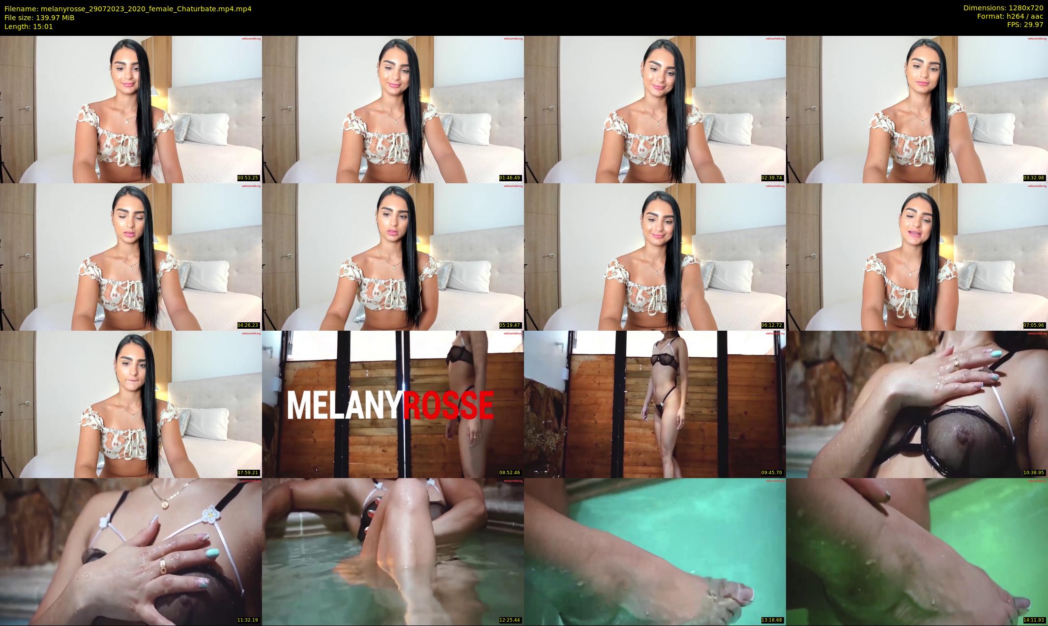 melanyrosse — 16 minute Chaturbate female cam show recording, 720p, Jul 29, 2023