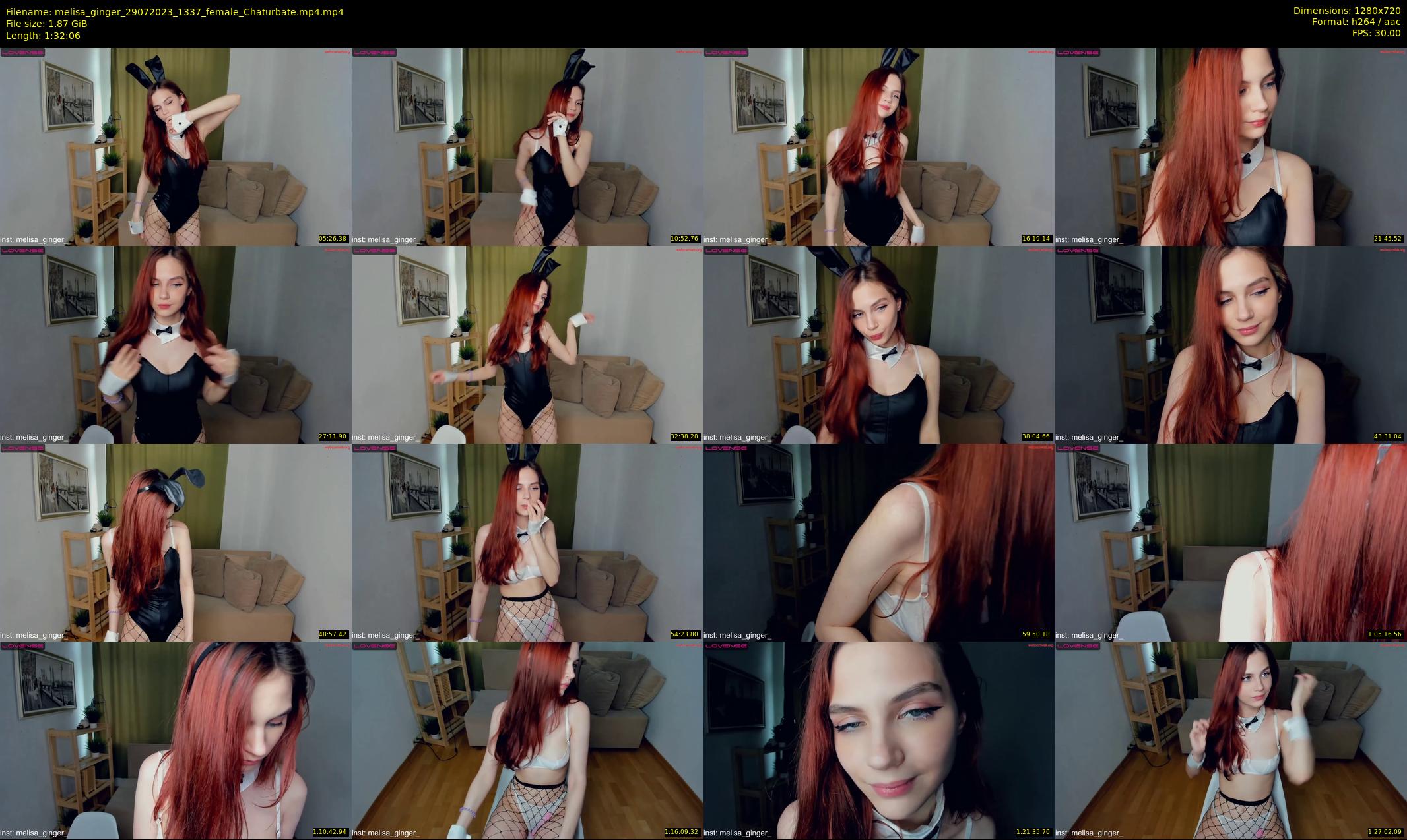 melisa_ginger — 93 minute Chaturbate female cam show recording, 720p, Jul 29, 2023