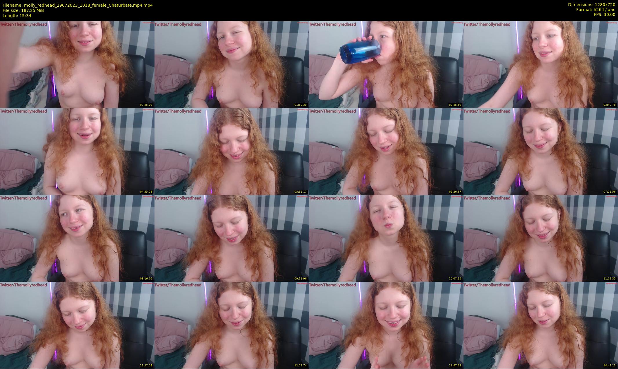 molly_redhead — 16 minute Chaturbate female cam show recording, 720p, Jul 29, 2023