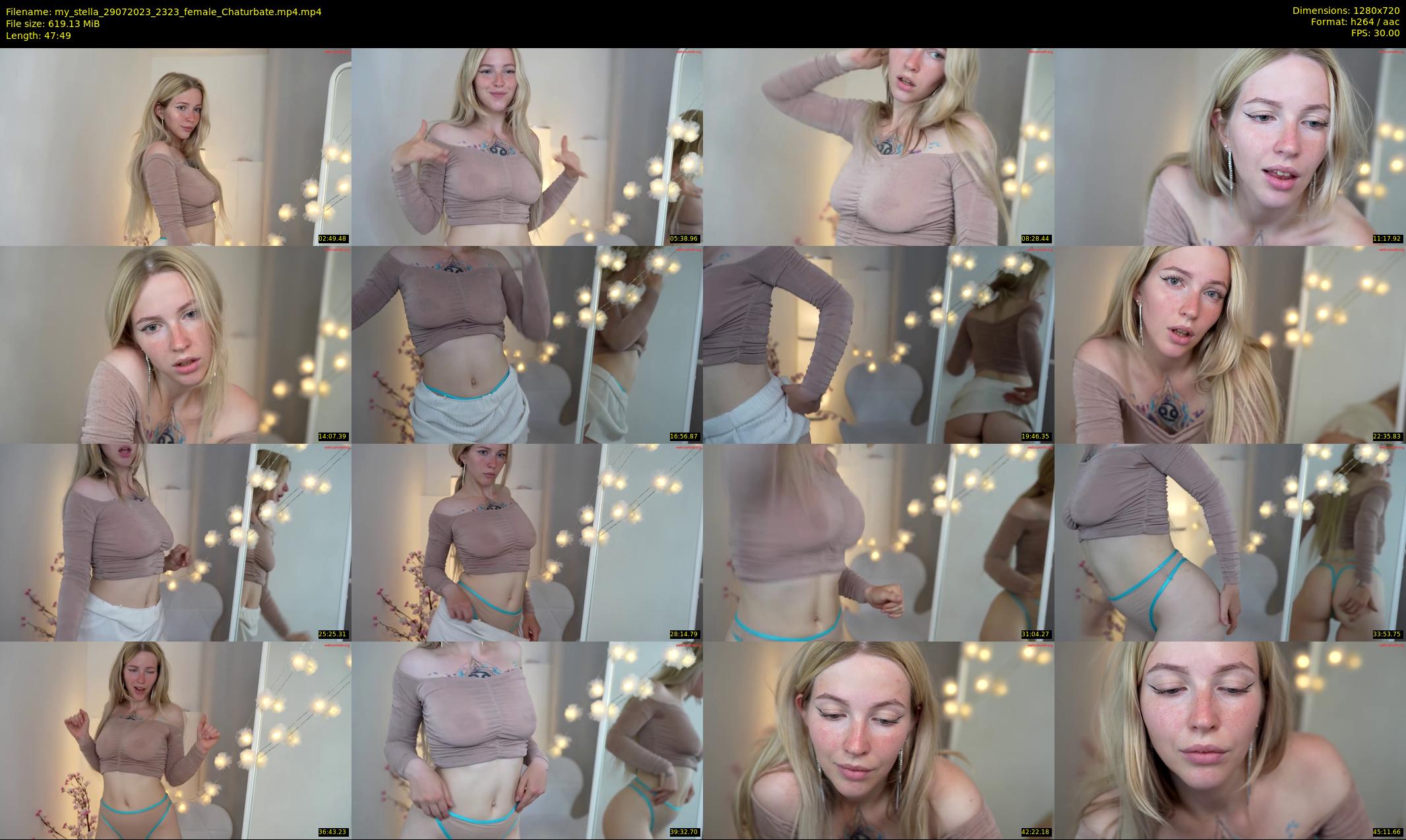 my_stella — 48 minute Chaturbate female cam show recording, 720p, Jul 29, 2023