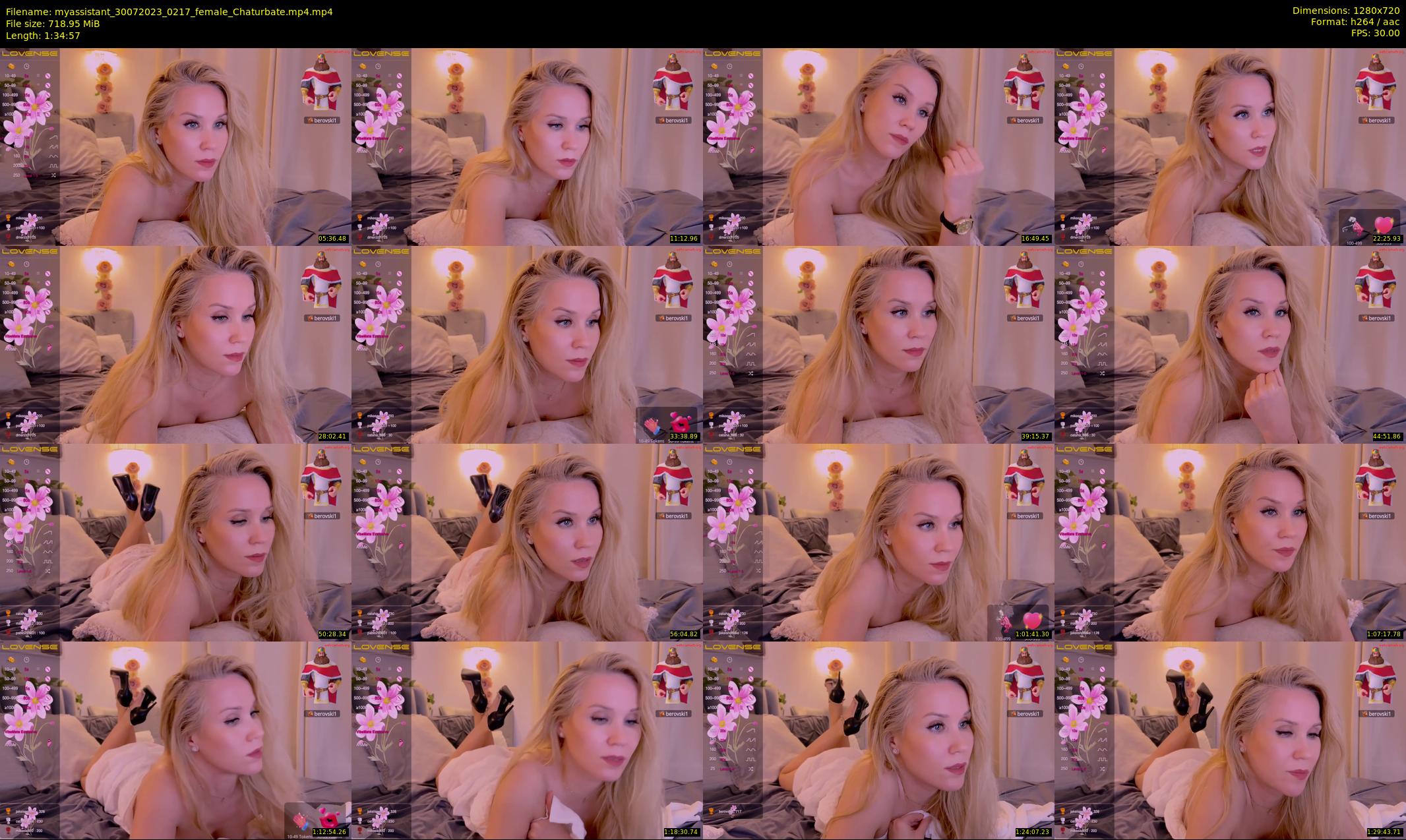 myassistant — 95 minute Chaturbate female cam show recording, 720p, Jul 30, 2023