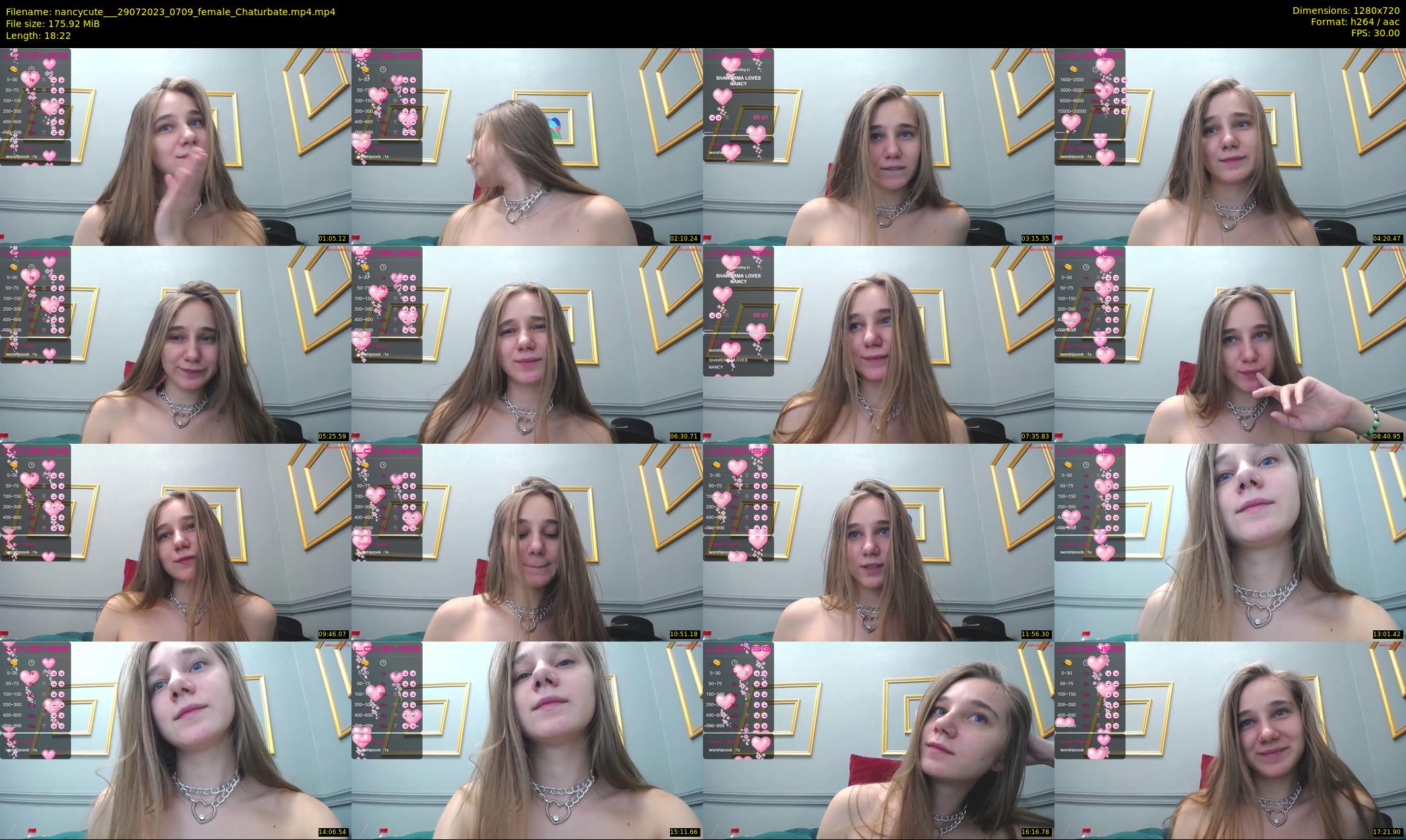 nancycute__ — 19 minute Chaturbate female cam show recording, 720p, Jul 29, 2023