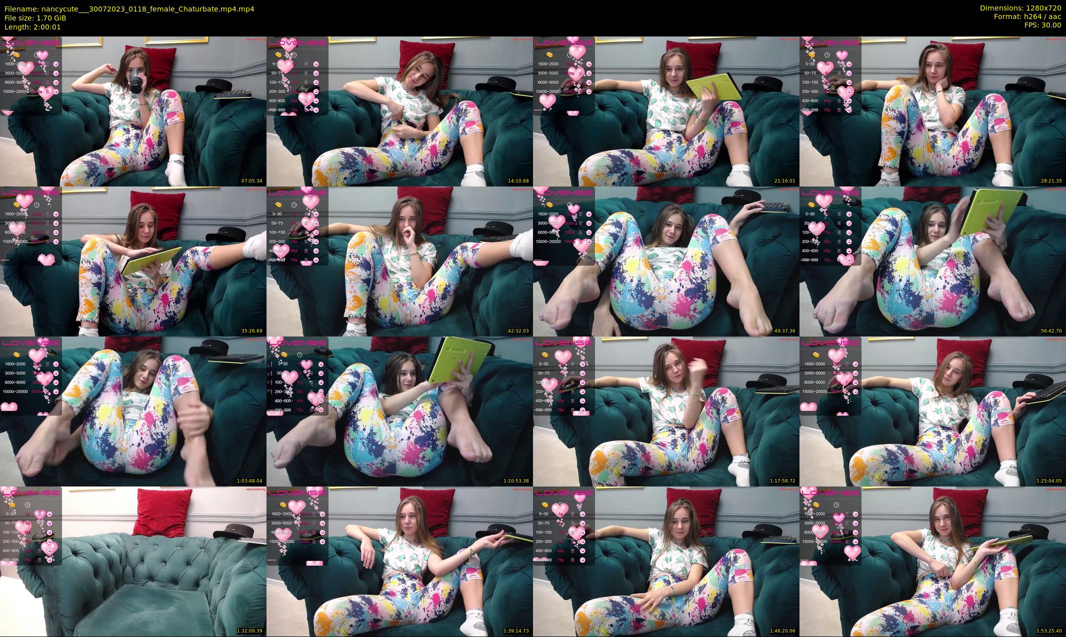 nancycute__ — 121 minute Chaturbate female cam show recording, 720p, Jul 30, 2023