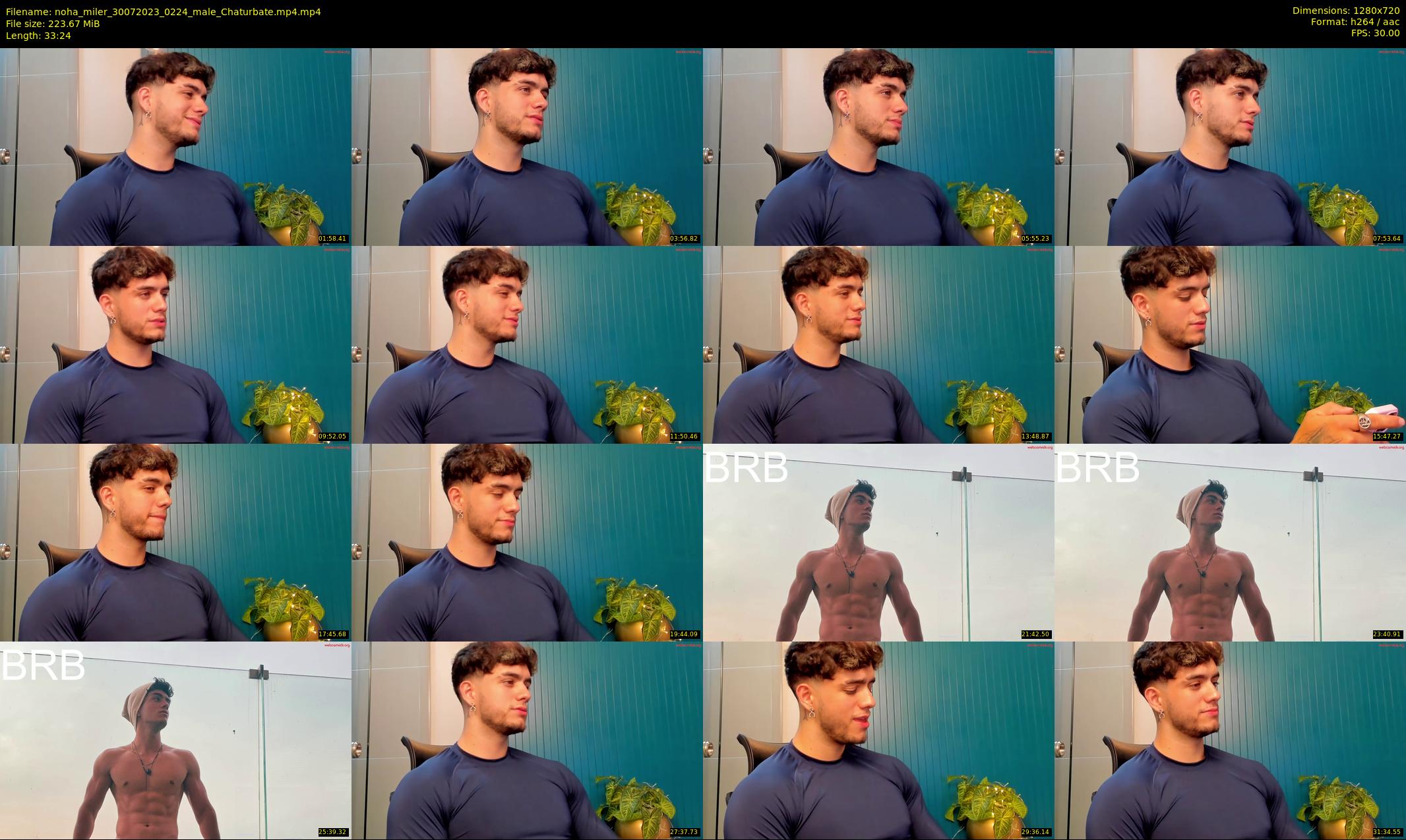 noha_miler — 34 minute Chaturbate male cam show recording, 720p, Jul 30, 2023