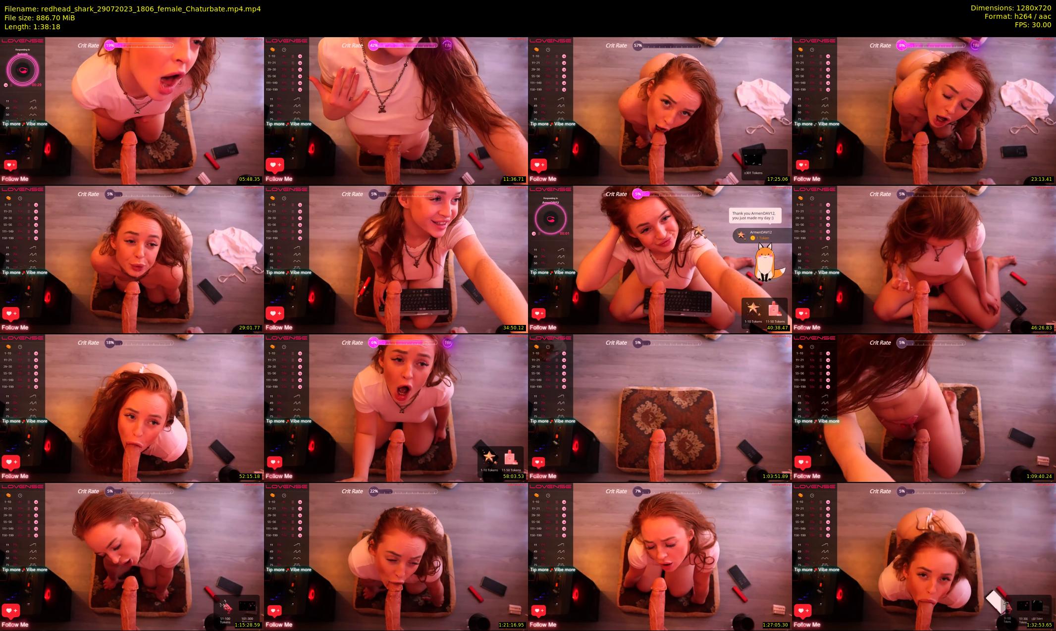 redhead_shark — 99 minute Chaturbate female cam show recording, 720p, Jul 29, 2023