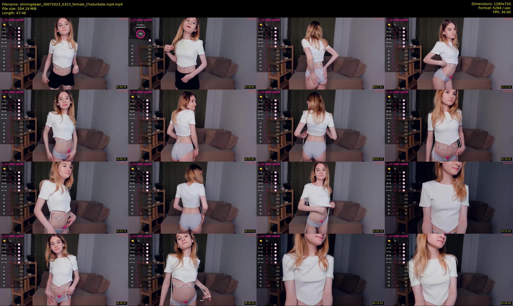 shiningdawn — 48 minute Chaturbate female cam show recording, 720p, Jul 30, 2023