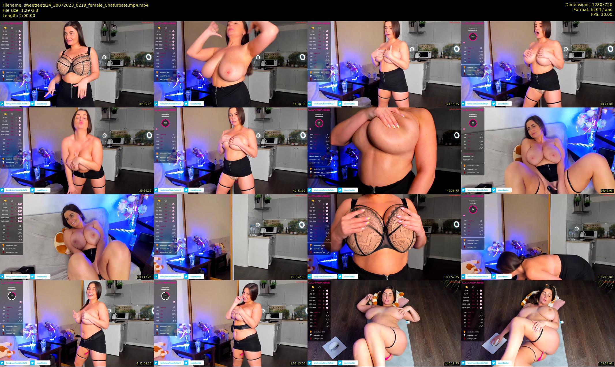 sweetteets24 — 120 minute Chaturbate female cam show recording, 720p, Jul 30, 2023