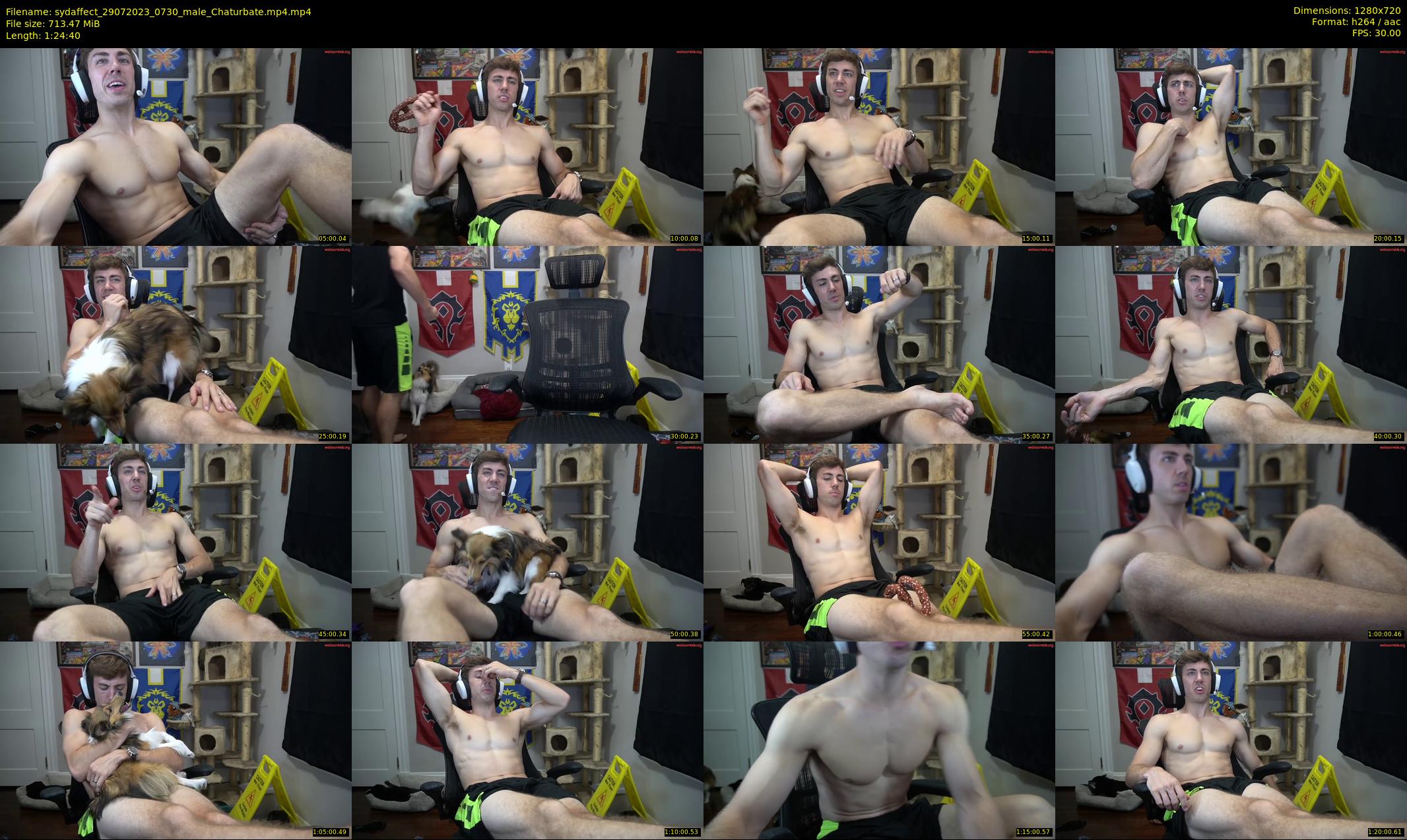 sydaffect — 85 minute Chaturbate male cam show recording, 720p, Jul 29, 2023