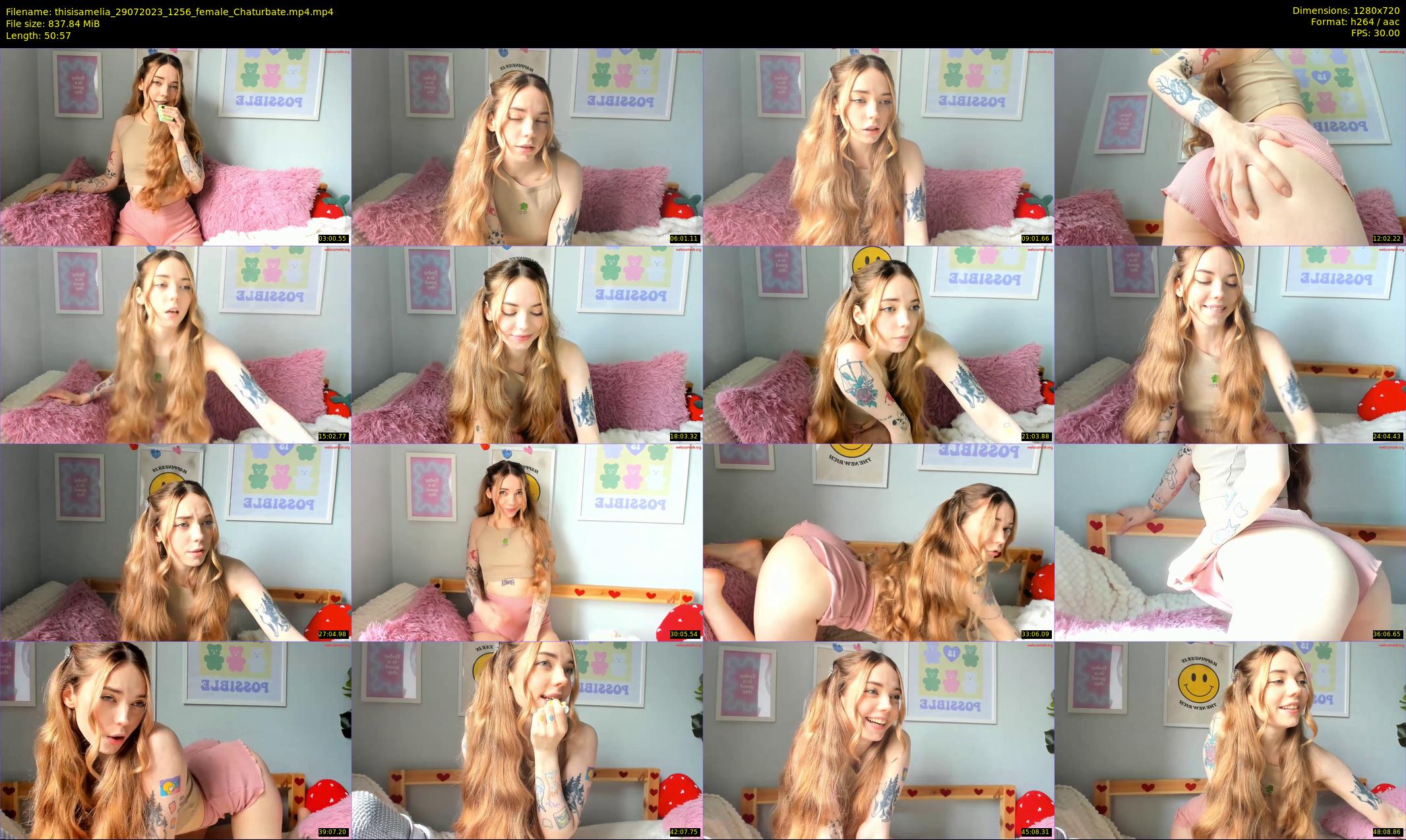 thisisamelia — 51 minute Chaturbate female cam show recording, 720p, Jul 29, 2023