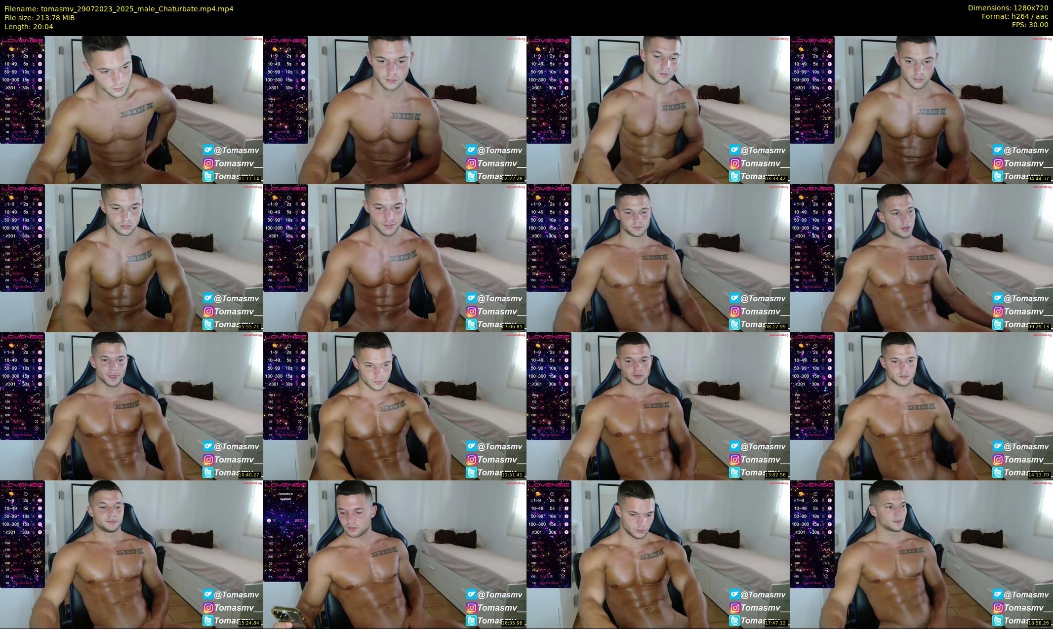 tomasmv — 21 minute Chaturbate male cam show recording, 720p, Jul 29, 2023