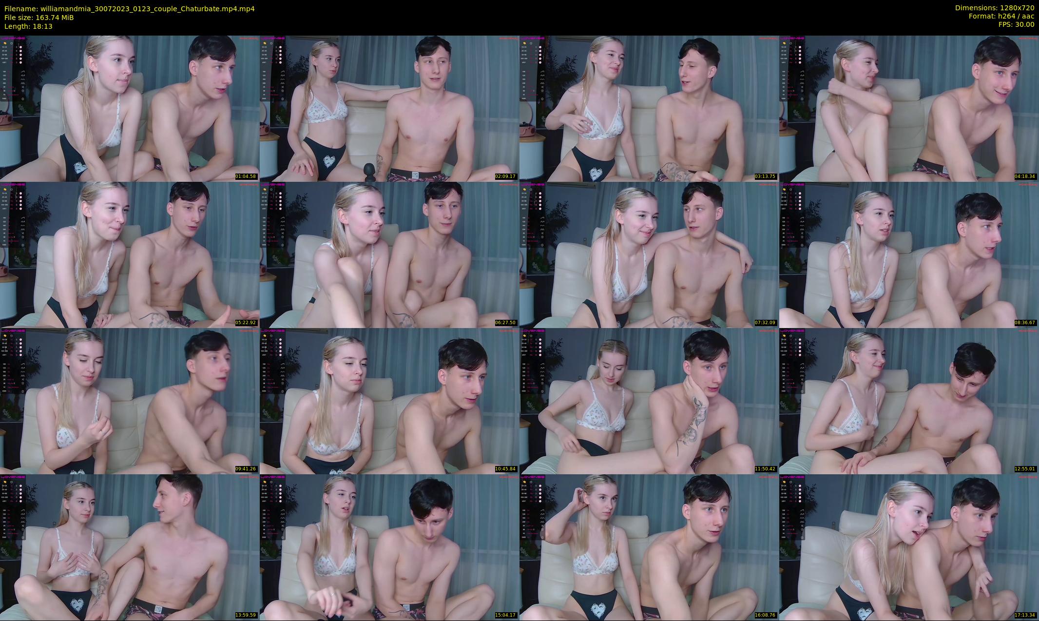 williamandmia — 19 minute Chaturbate couple cam show recording, 720p, Jul 30, 2023