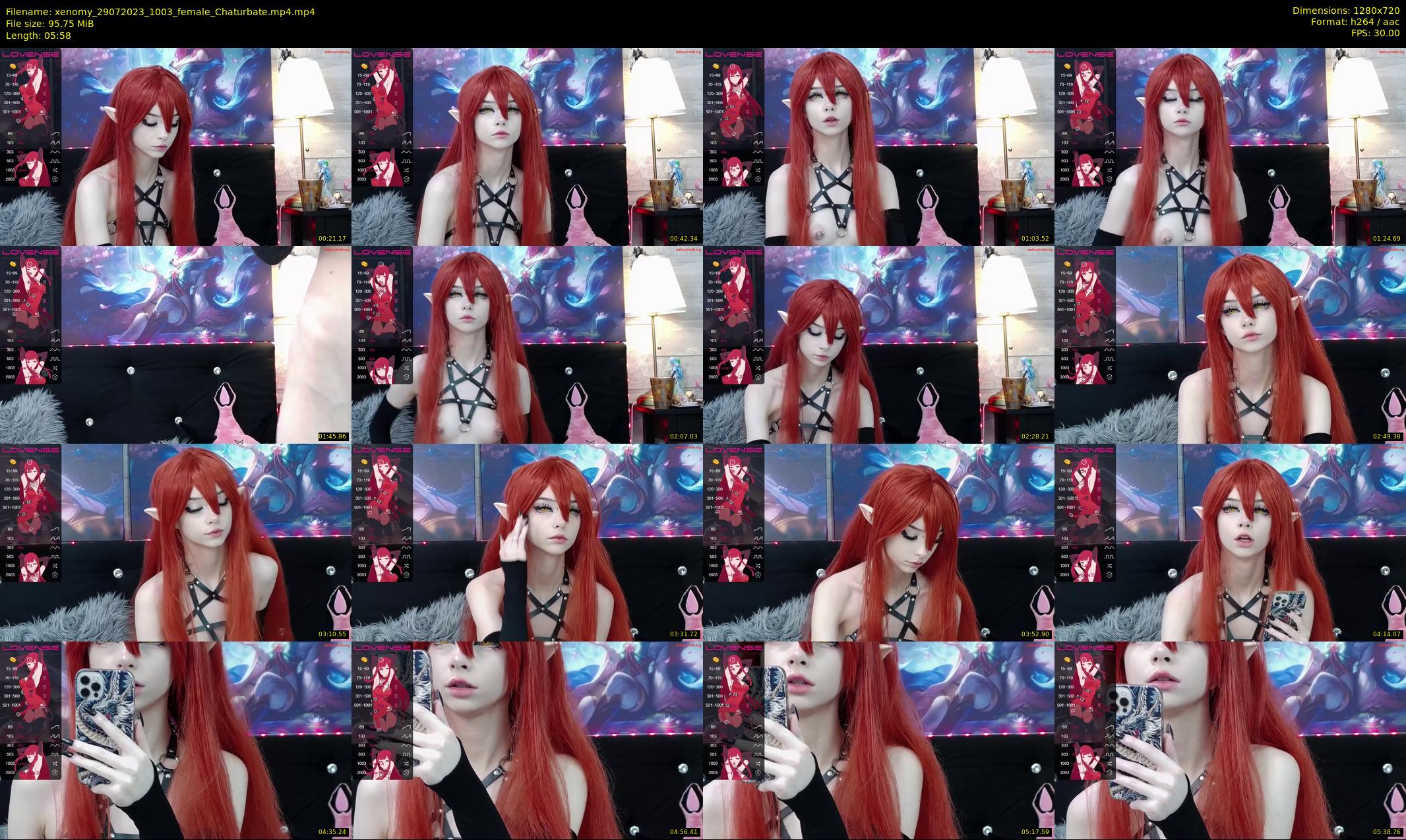 xenomy — 6 minute Chaturbate female cam show recording, 720p, Jul 29, 2023