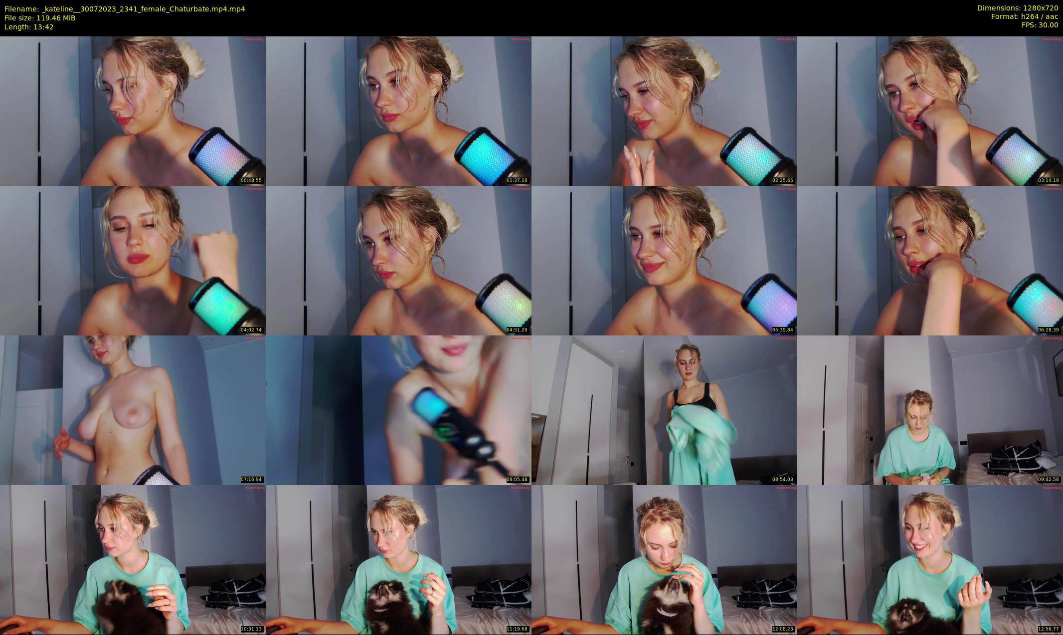 _kateline_ — 14 minute Chaturbate female cam show recording, 720p, Jul 30, 2023
