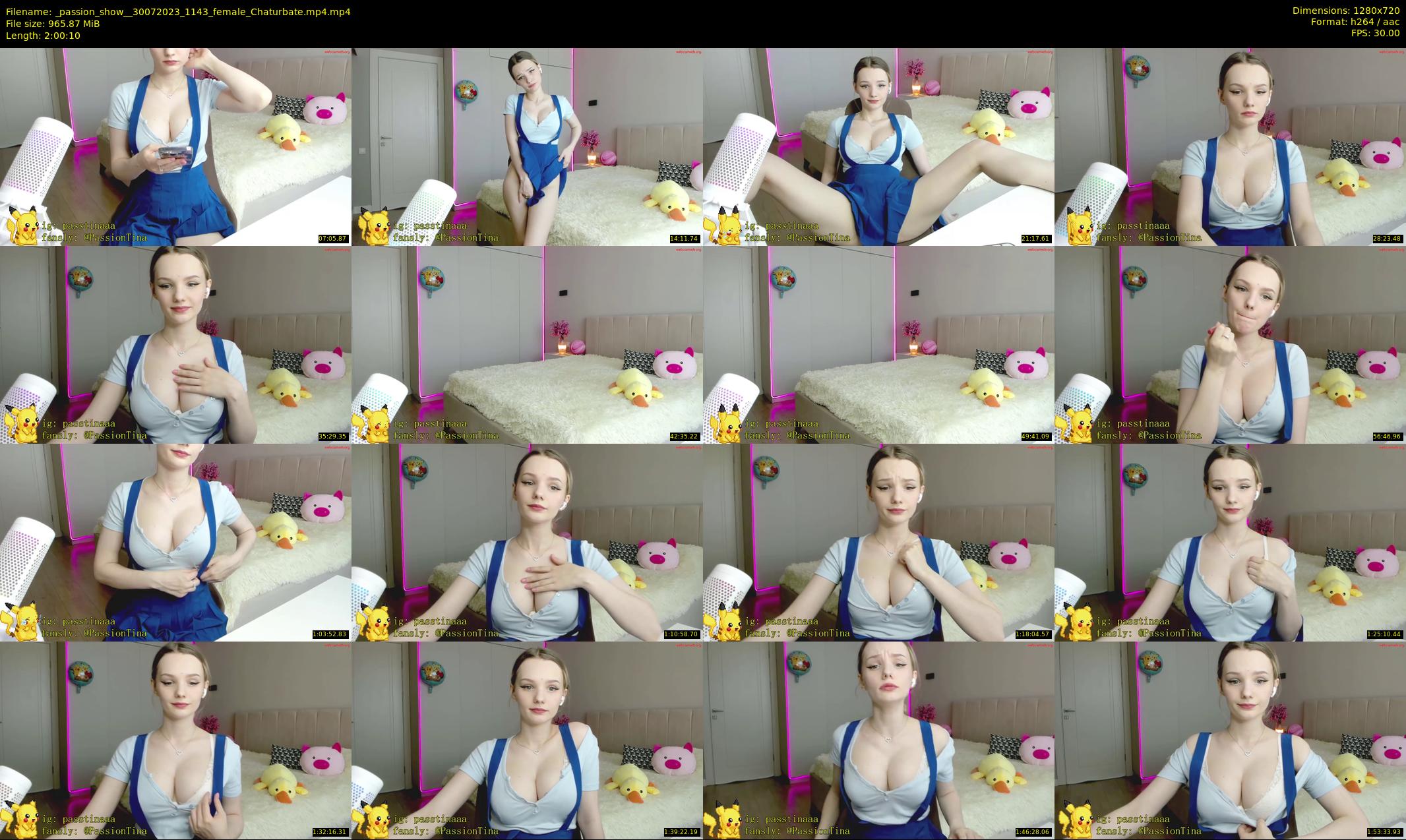 _passion_show_ — 121 minute Chaturbate couple cam show recording, 720p, Jul 30, 2023