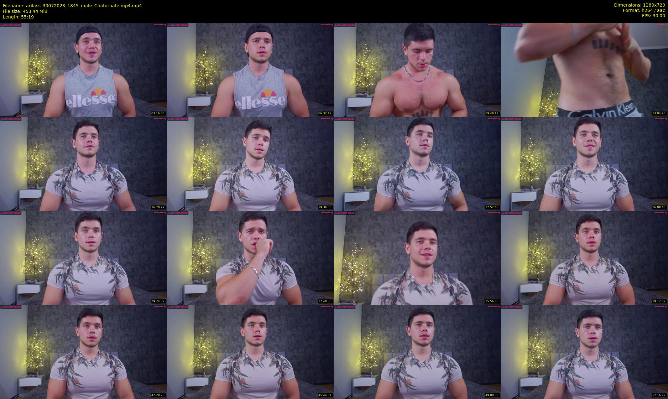 arilass — 56 minute Chaturbate male cam show recording, 720p, Jul 30, 2023