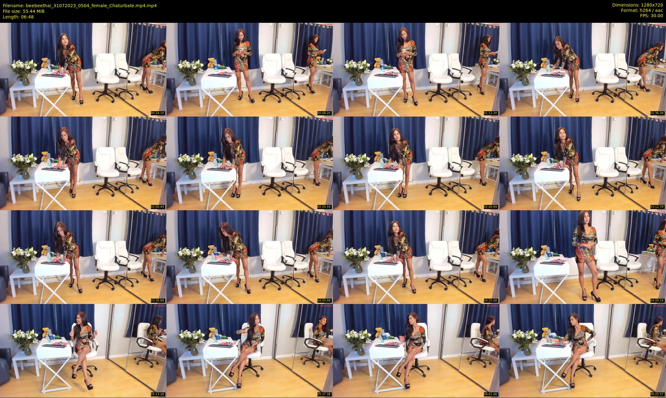 beebeethai — 7 minute Chaturbate female cam show recording, 720p, Jul 31, 2023