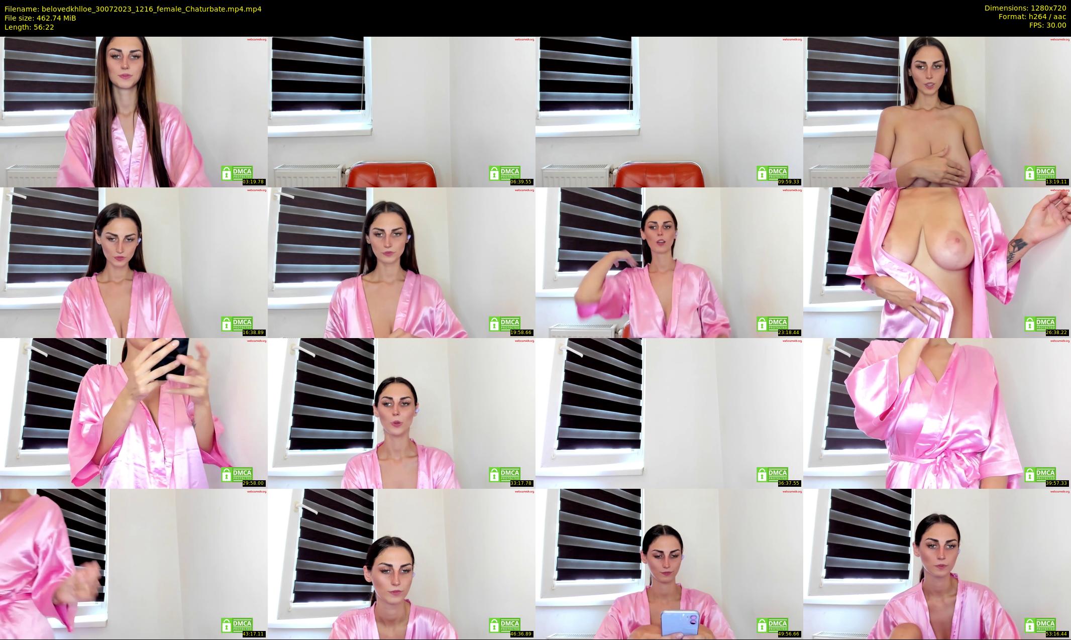 belovedkhlloe — 57 minute Chaturbate female cam show recording, 720p, Jul 30, 2023