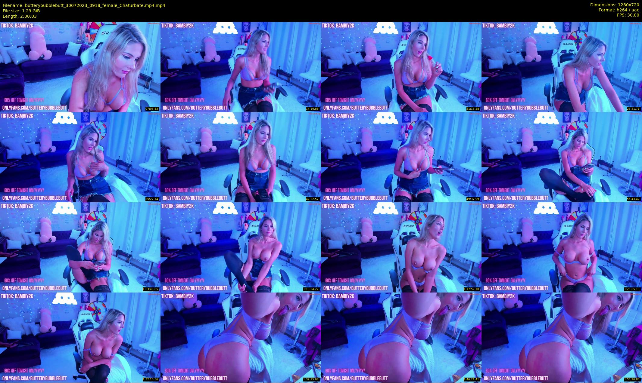 butterybubblebutt — 121 minute Chaturbate couple cam show recording, 720p, Jul 30, 2023
