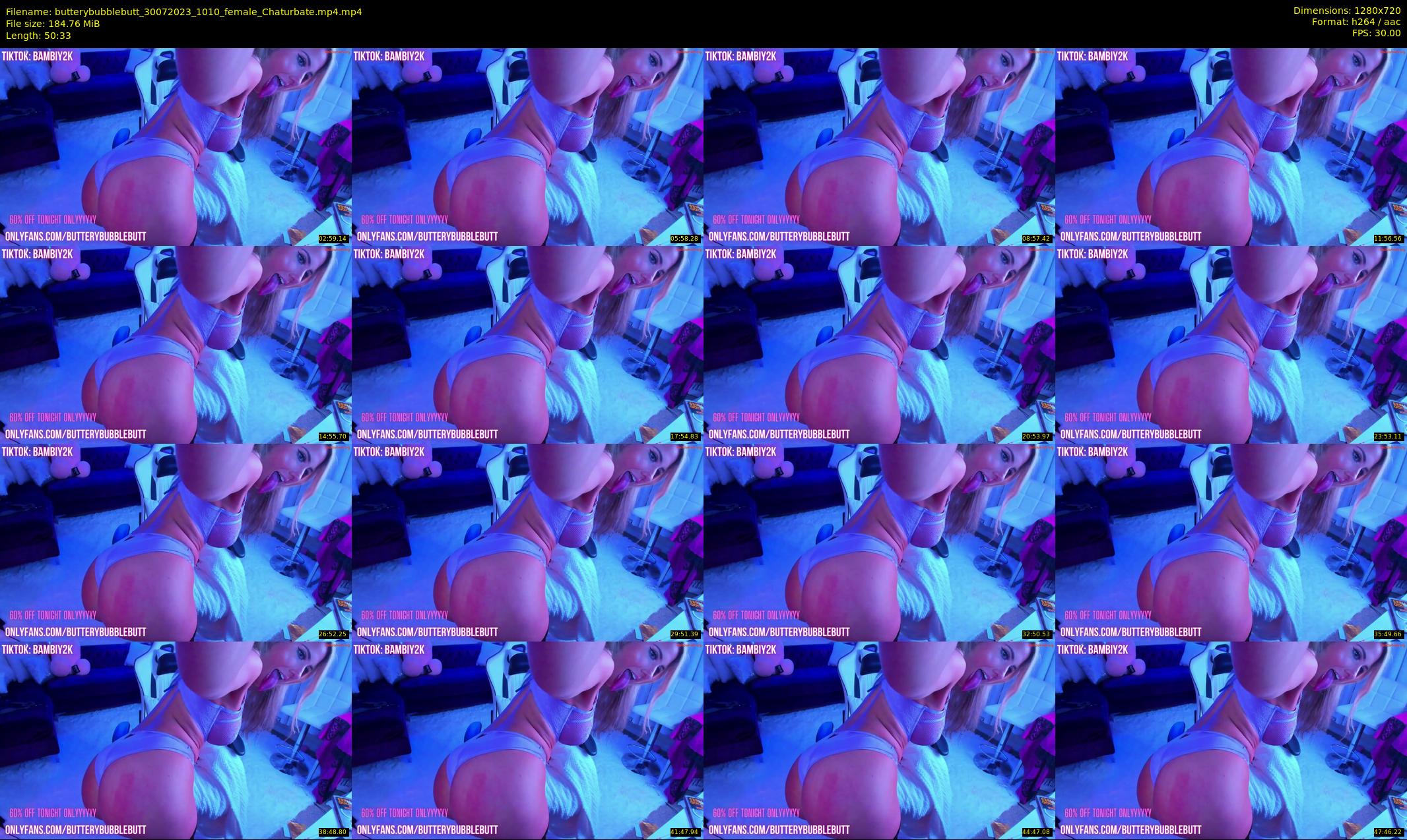 butterybubblebutt — 51 minute Chaturbate couple cam show recording, 720p, Jul 30, 2023