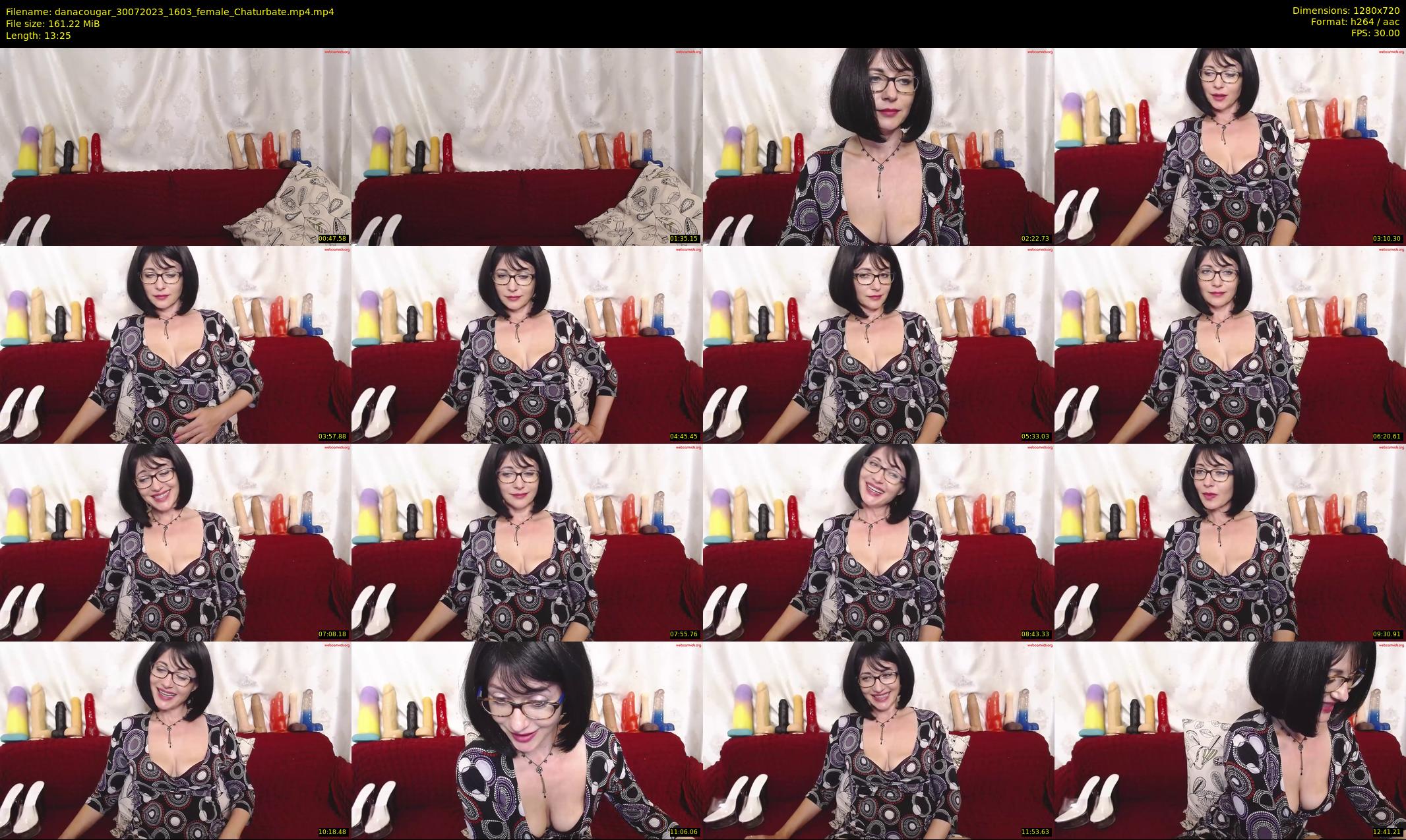 danacougar — 14 minute Chaturbate female cam show recording, 720p, Jul 30, 2023