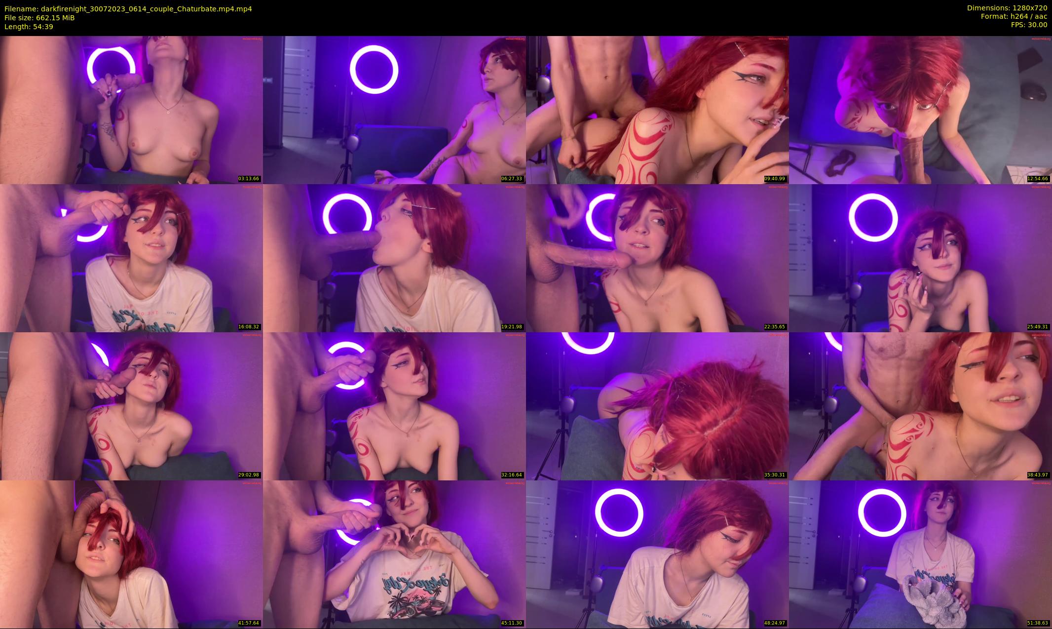 darkfirenight — 55 minute Chaturbate couple cam show recording, 720p, Jul 30, 2023