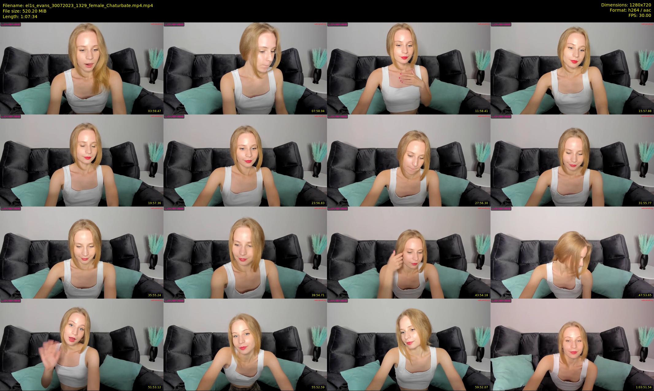 el1s_evans — 68 minute Chaturbate female cam show recording, 720p, Jul 30, 2023