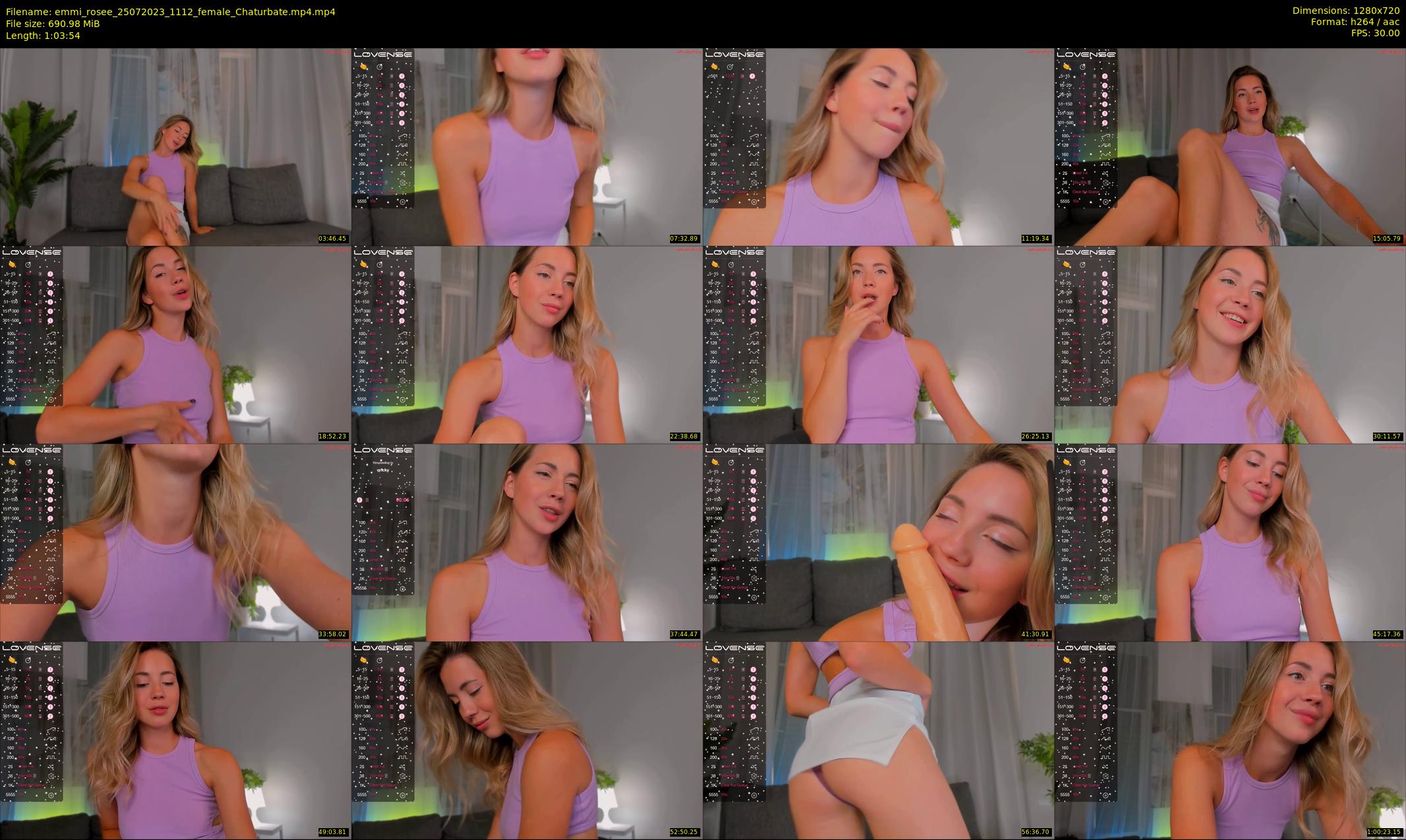 emmi_rosee — 64 minute Chaturbate female cam show recording, 720p, Jul 25, 2023