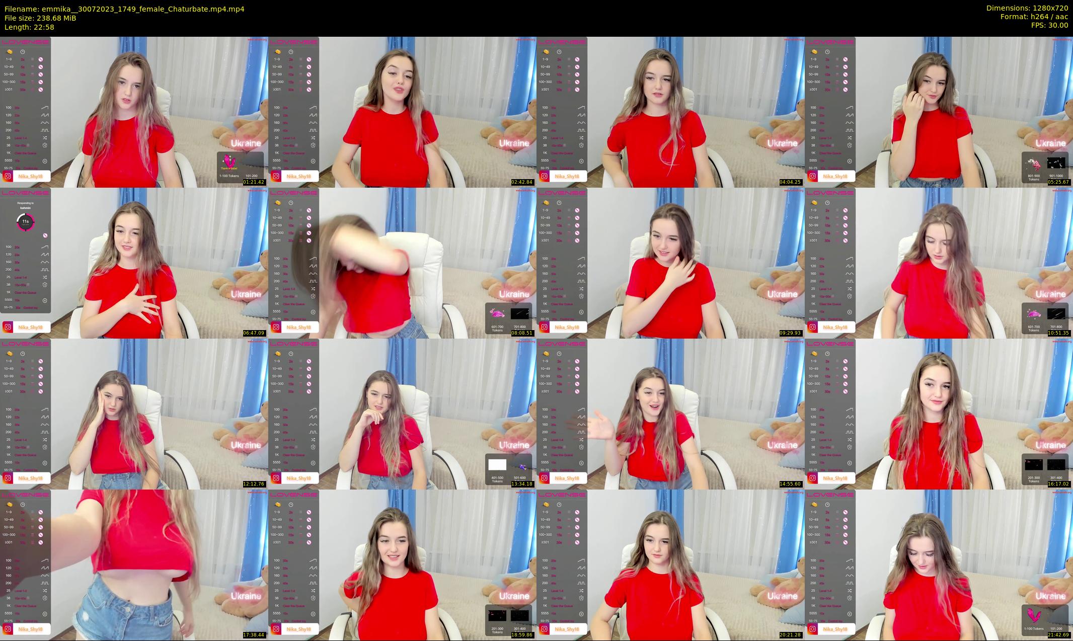 emmika_ — 23 minute Chaturbate female cam show recording, 720p, Jul 30, 2023