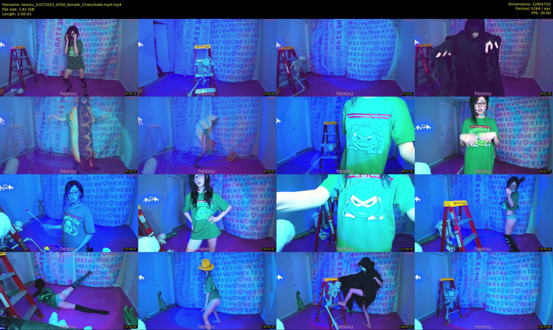 hexivu — 121 minute Chaturbate female cam show recording, 720p, Jul 31, 2023