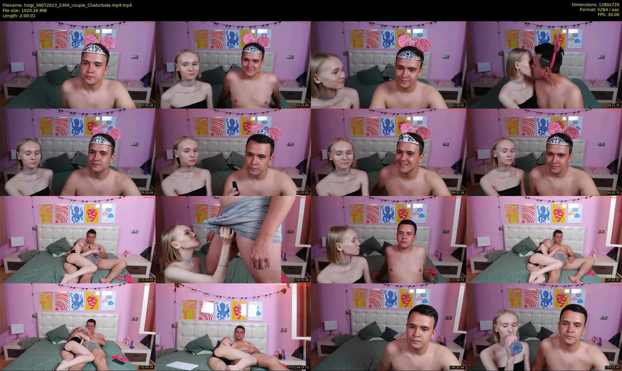 hizgi — 121 minute Chaturbate couple cam show recording, 720p, Jul 30, 2023