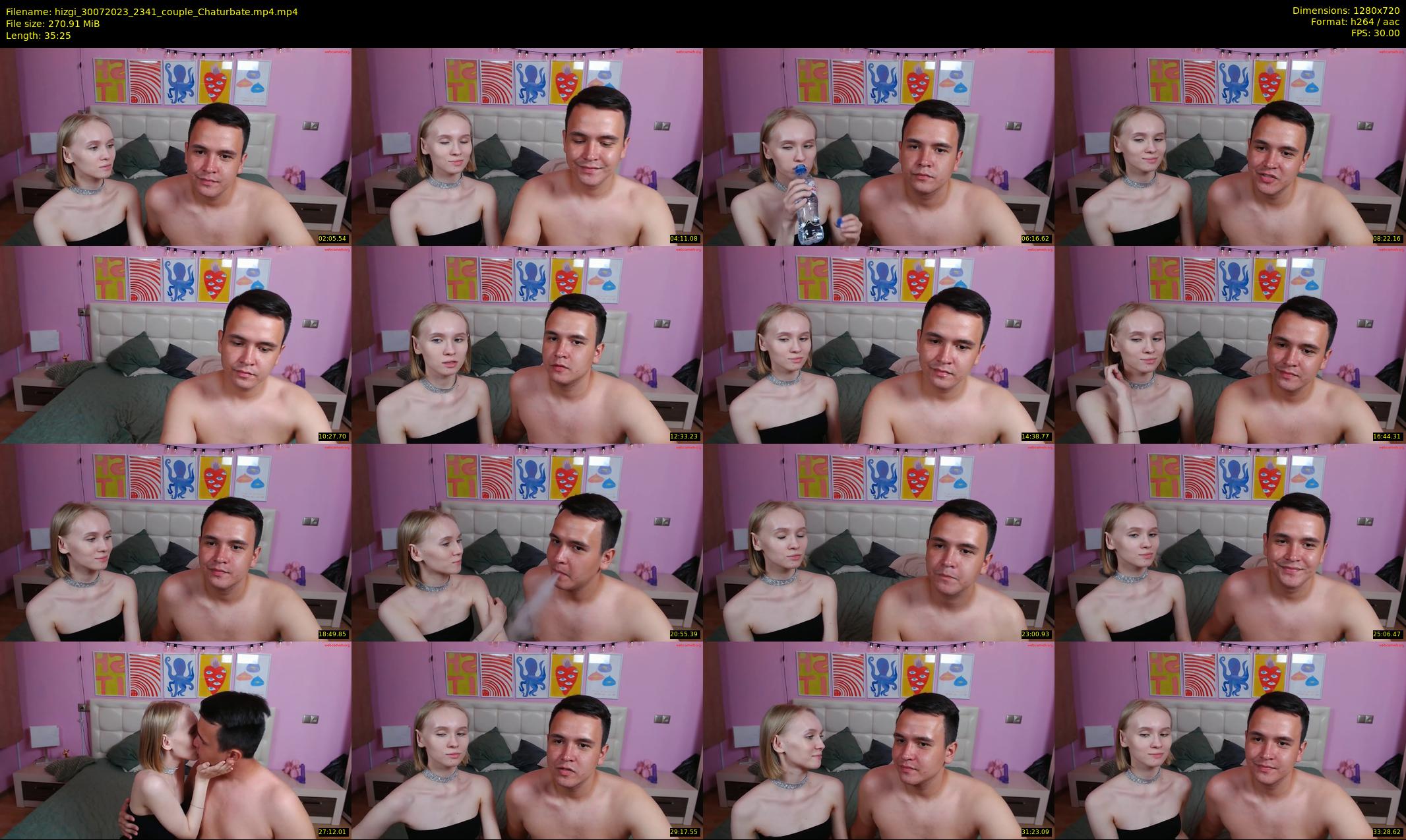 hizgi — 36 minute Chaturbate couple cam show recording, 720p, Jul 30, 2023