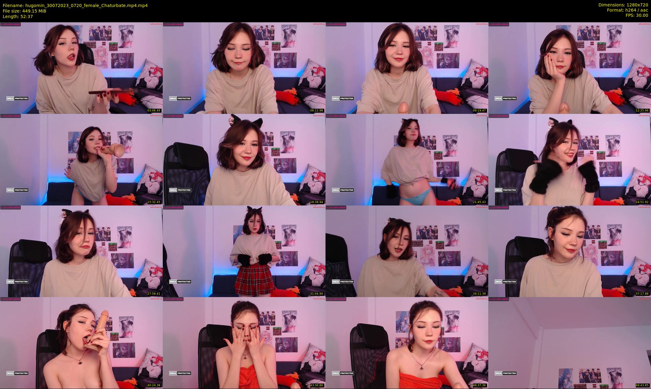 hugomin — 53 minute Chaturbate female cam show recording, 720p, Jul 30, 2023