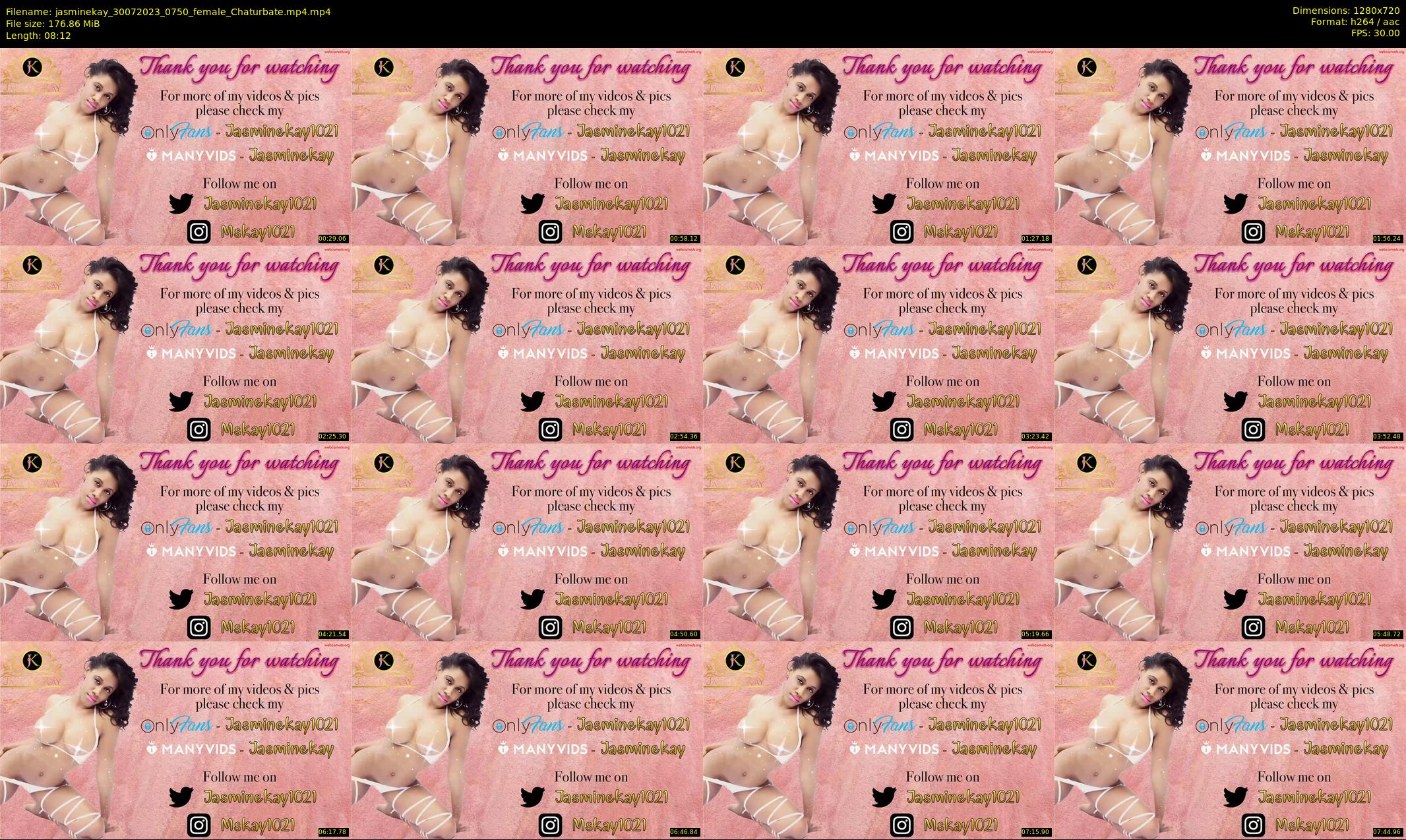 jasminekay — 9 minute Chaturbate female cam show recording, 720p, Jul 30, 2023