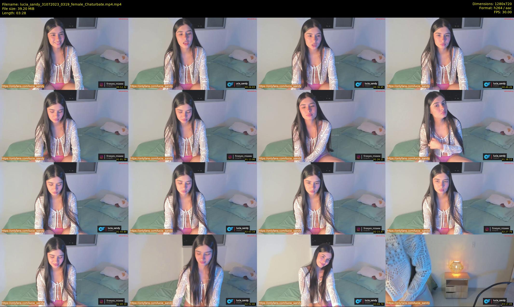 lucia_sandy — 4 minute Chaturbate female cam show recording, 720p, Jul 31, 2023