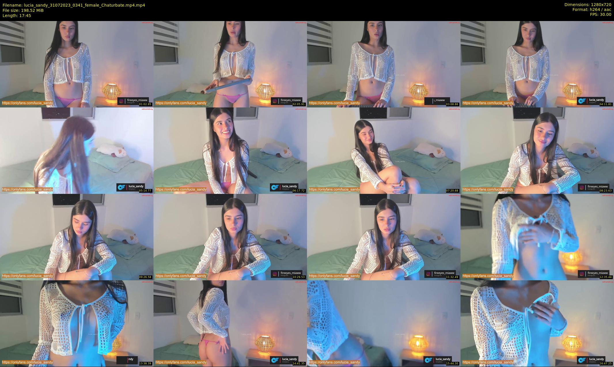 lucia_sandy — 18 minute Chaturbate female cam show recording, 720p, Jul 31, 2023