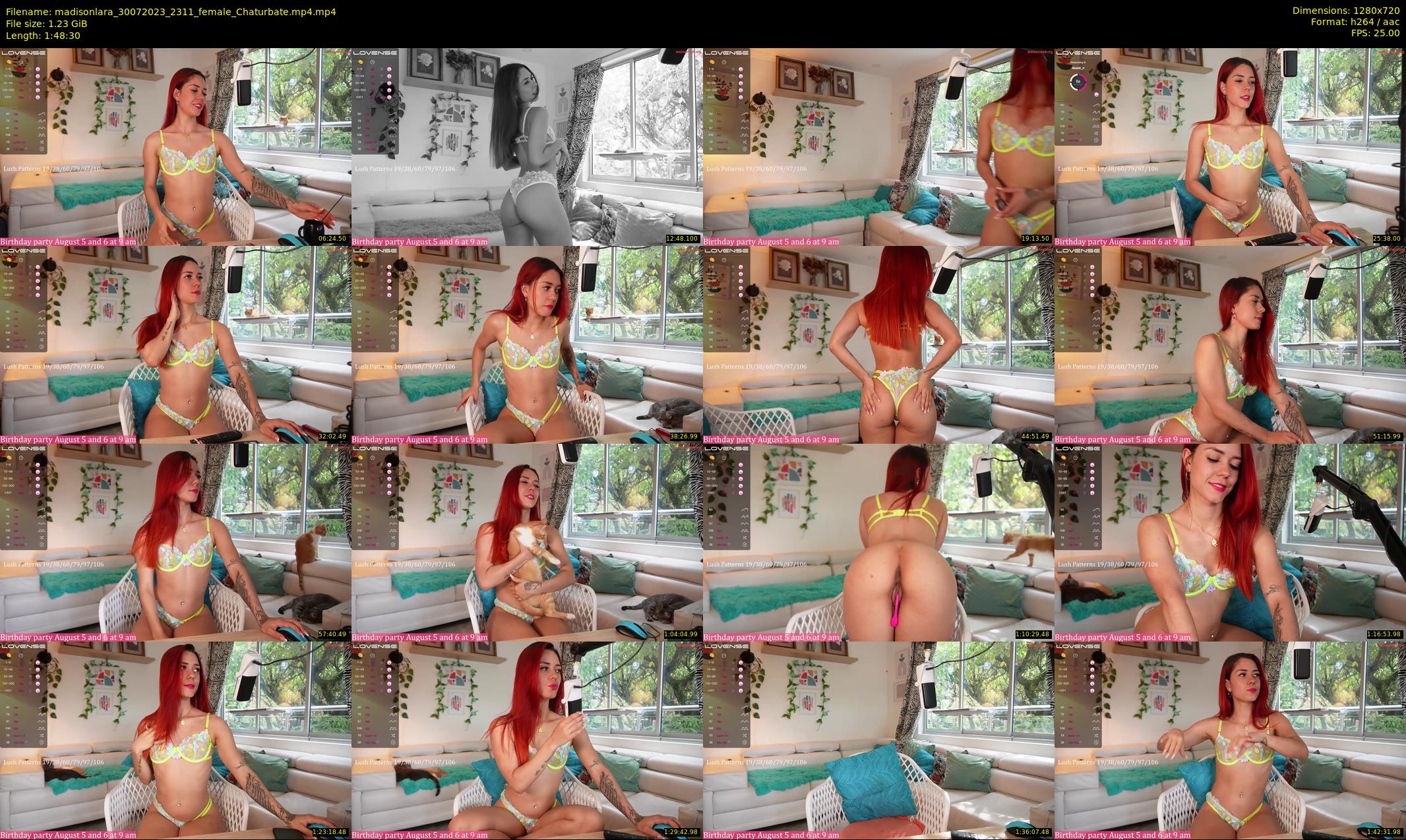 madisonlara — 109 minute Chaturbate female cam show recording, 720p, Jul 30, 2023