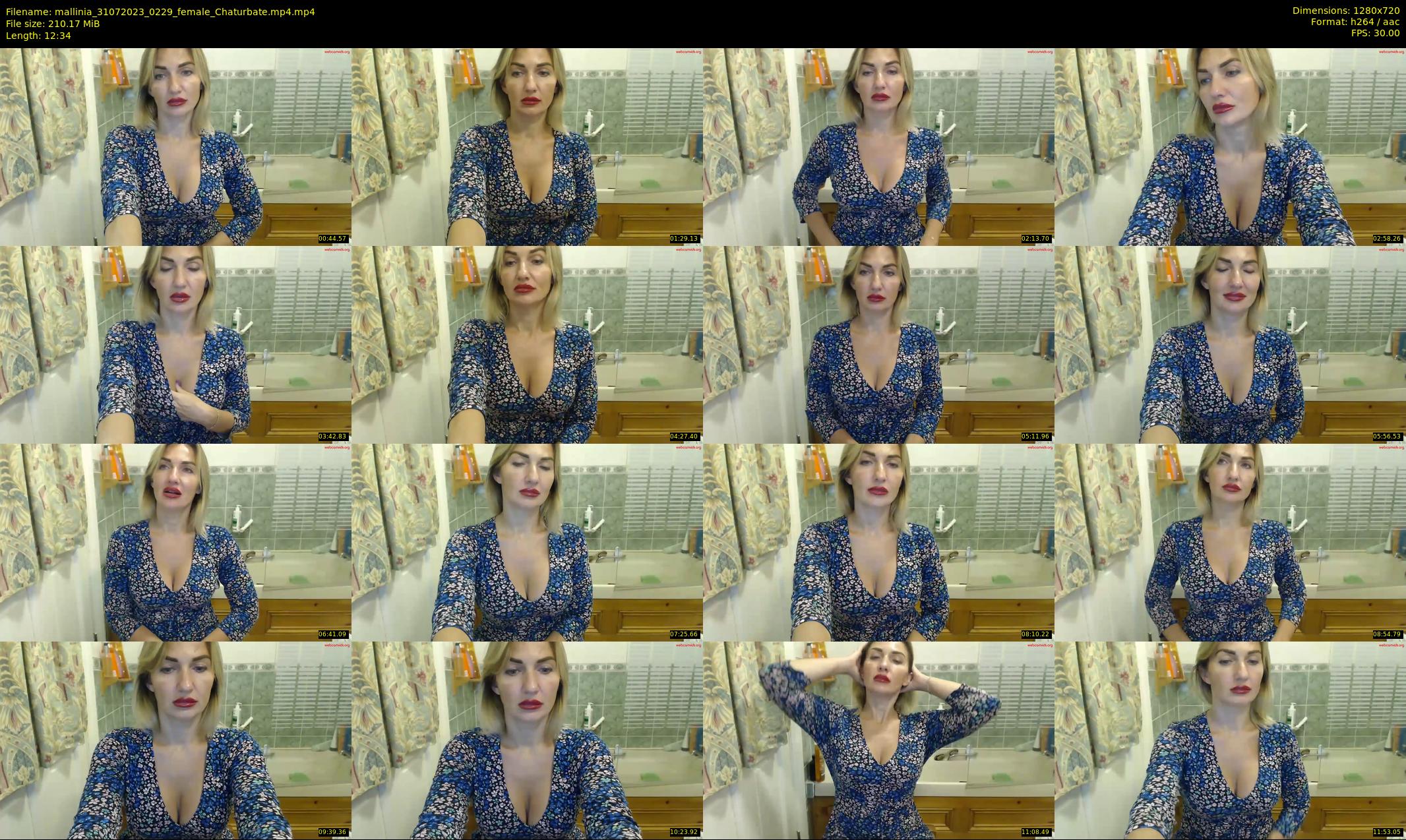 mallinia — 13 minute Chaturbate female cam show recording, 720p, Jul 31, 2023