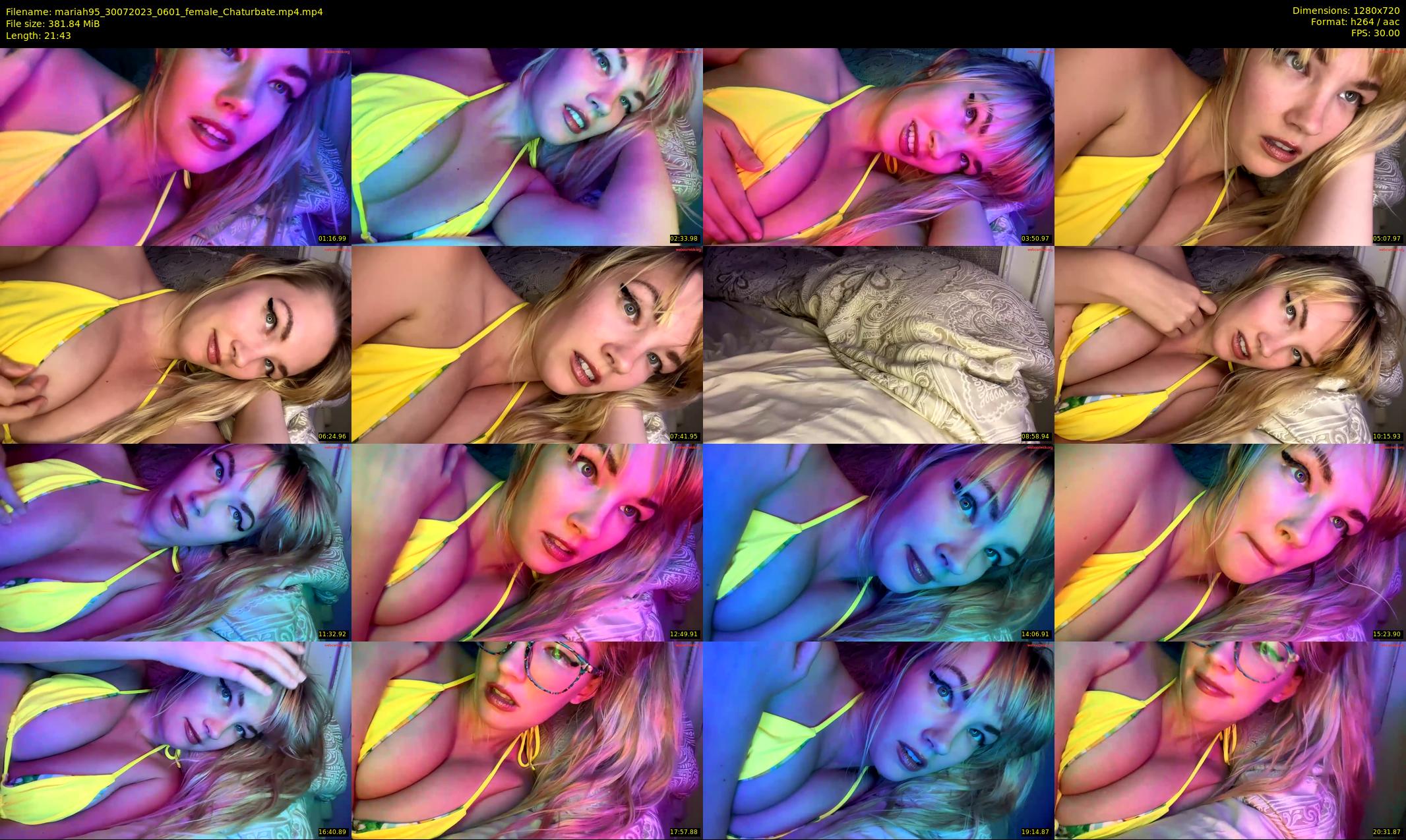 mariah95 — 22 minute Chaturbate female cam show recording, 720p, Jul 30, 2023