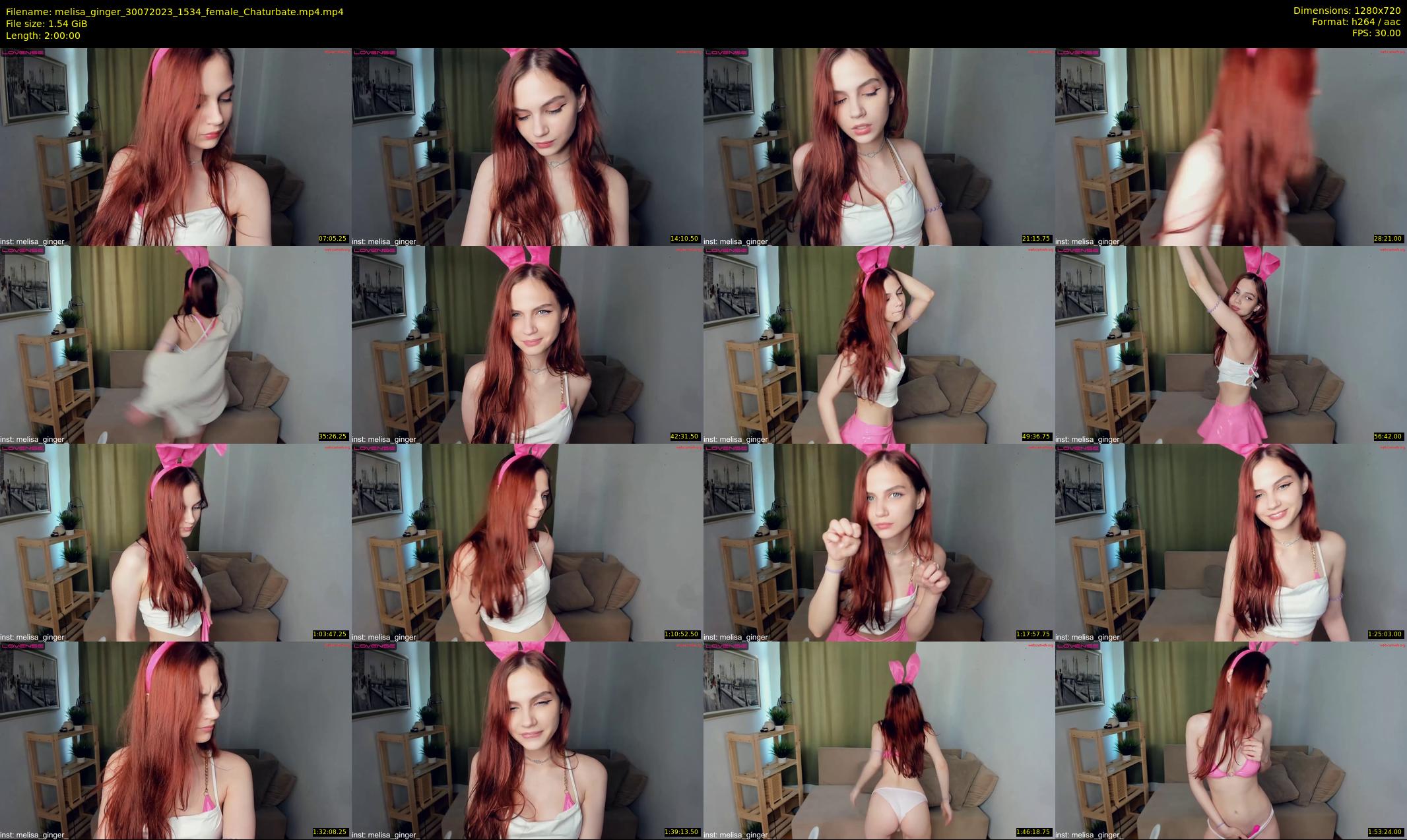 melisa_ginger — 120 minute Chaturbate female cam show recording, 720p, Jul 30, 2023
